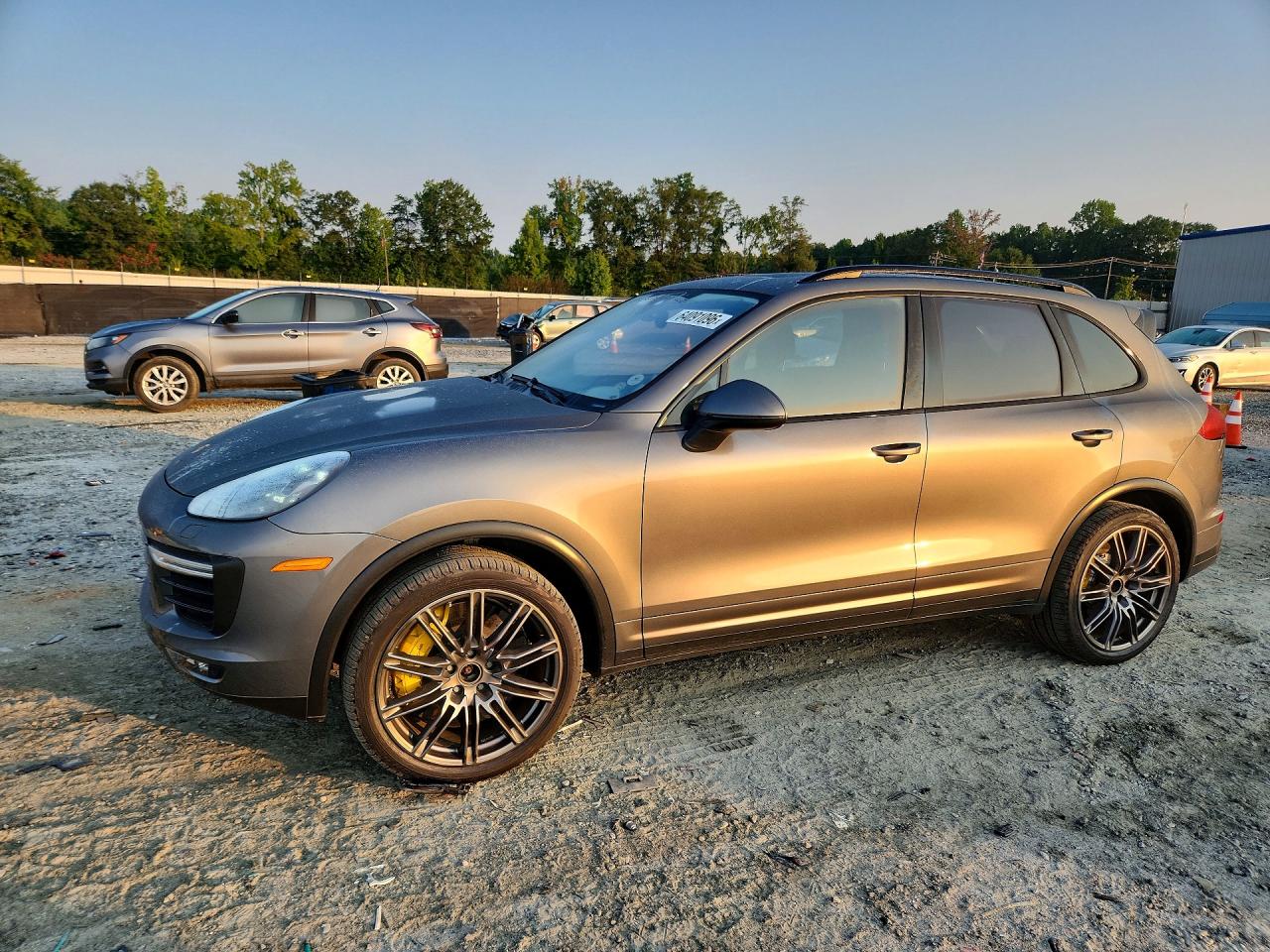 2015 Porsche Cayenne Turbo Brown vin: WP1AC2A20FLA82308