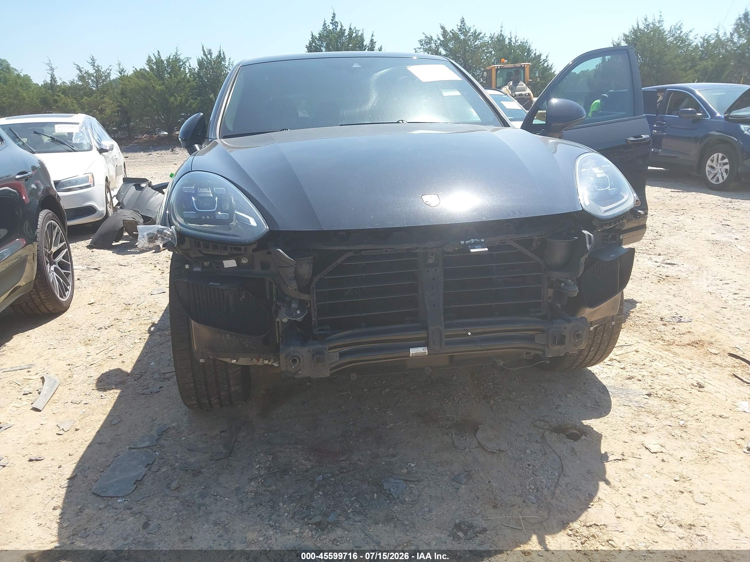 2015 Porsche Cayenne Turbo Черный vin: WP1AC2A24FLA80853