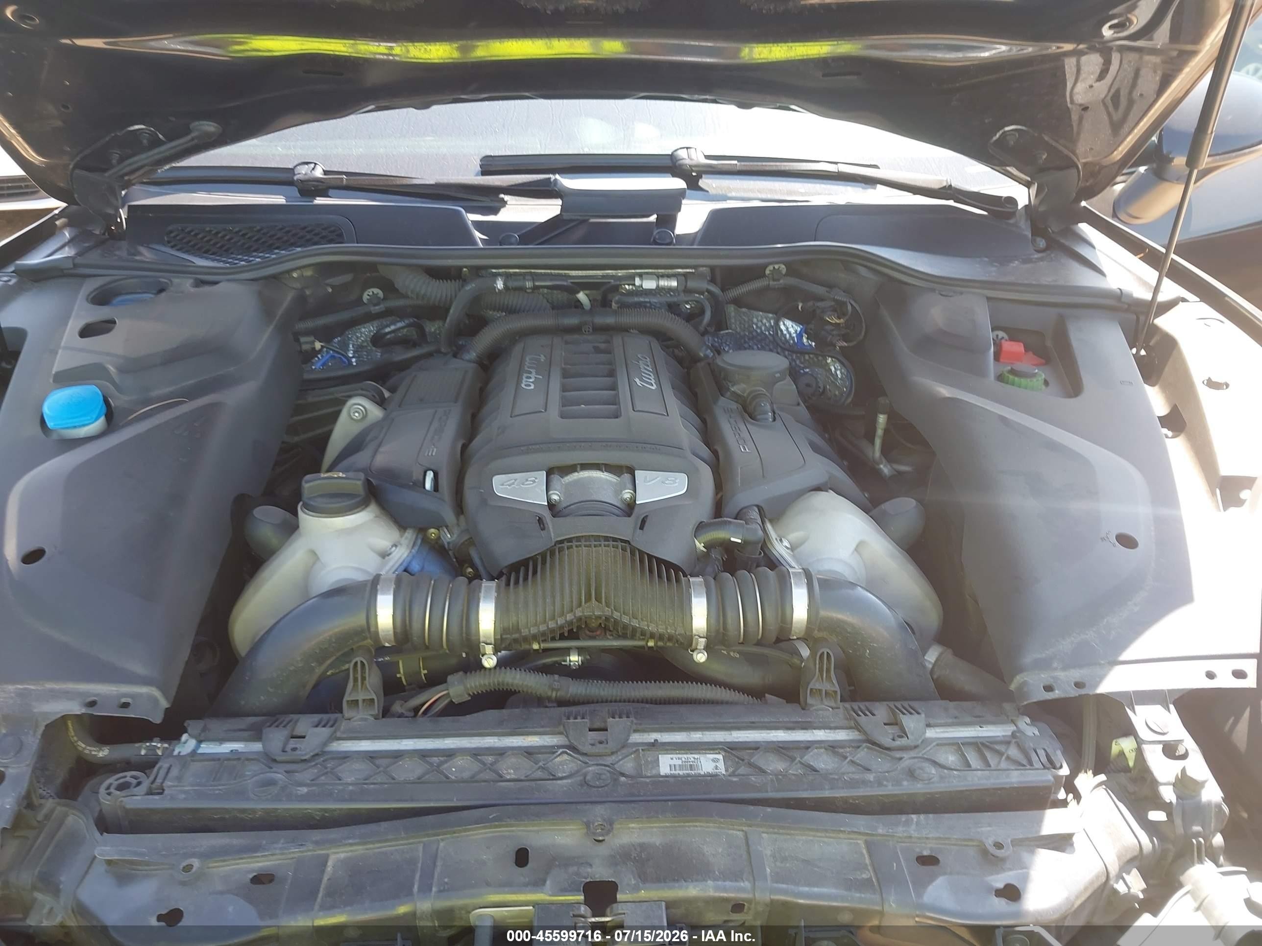 2015 Porsche Cayenne Turbo Черный vin: WP1AC2A24FLA80853