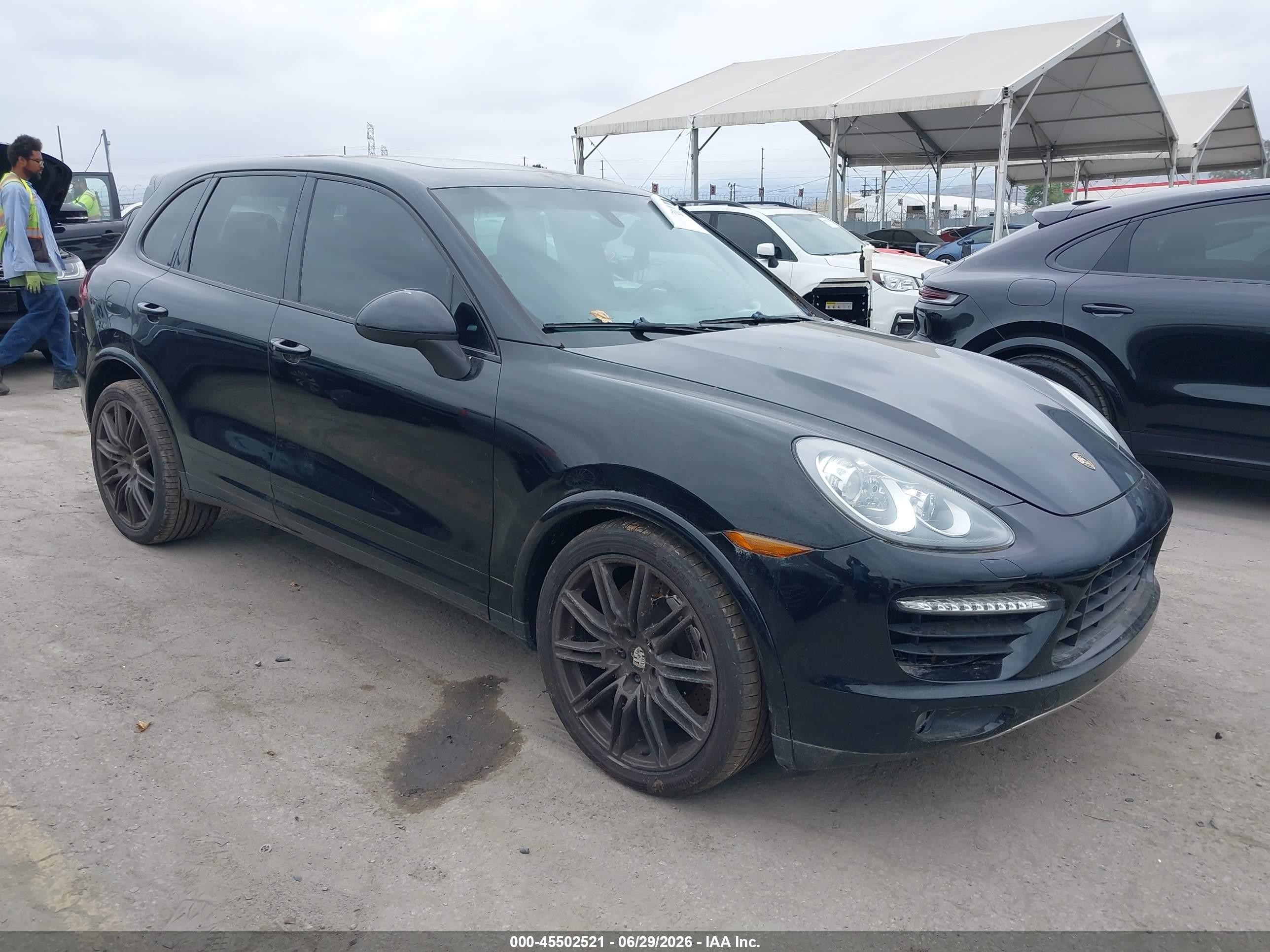 2012 Porsche Cayenne Turbo Black vin: WP1AC2A25CLA84471