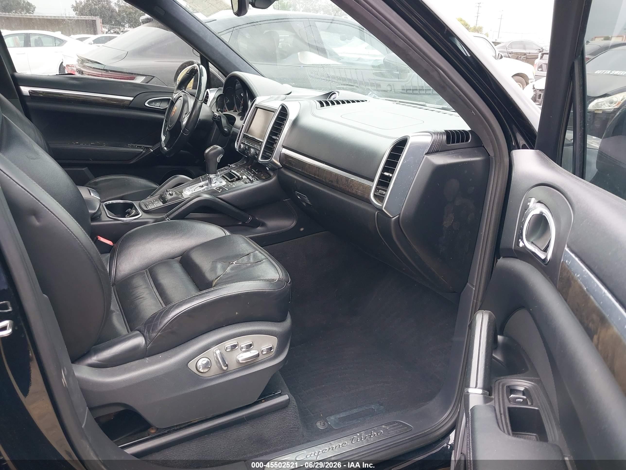 2012 Porsche Cayenne Turbo Black vin: WP1AC2A25CLA84471