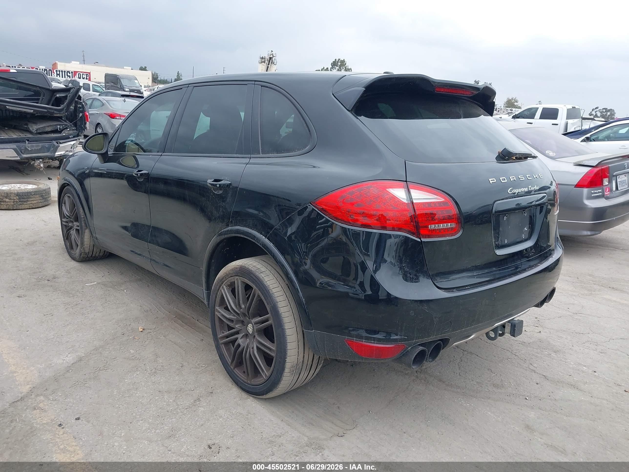 2012 Porsche Cayenne Turbo Black vin: WP1AC2A25CLA84471
