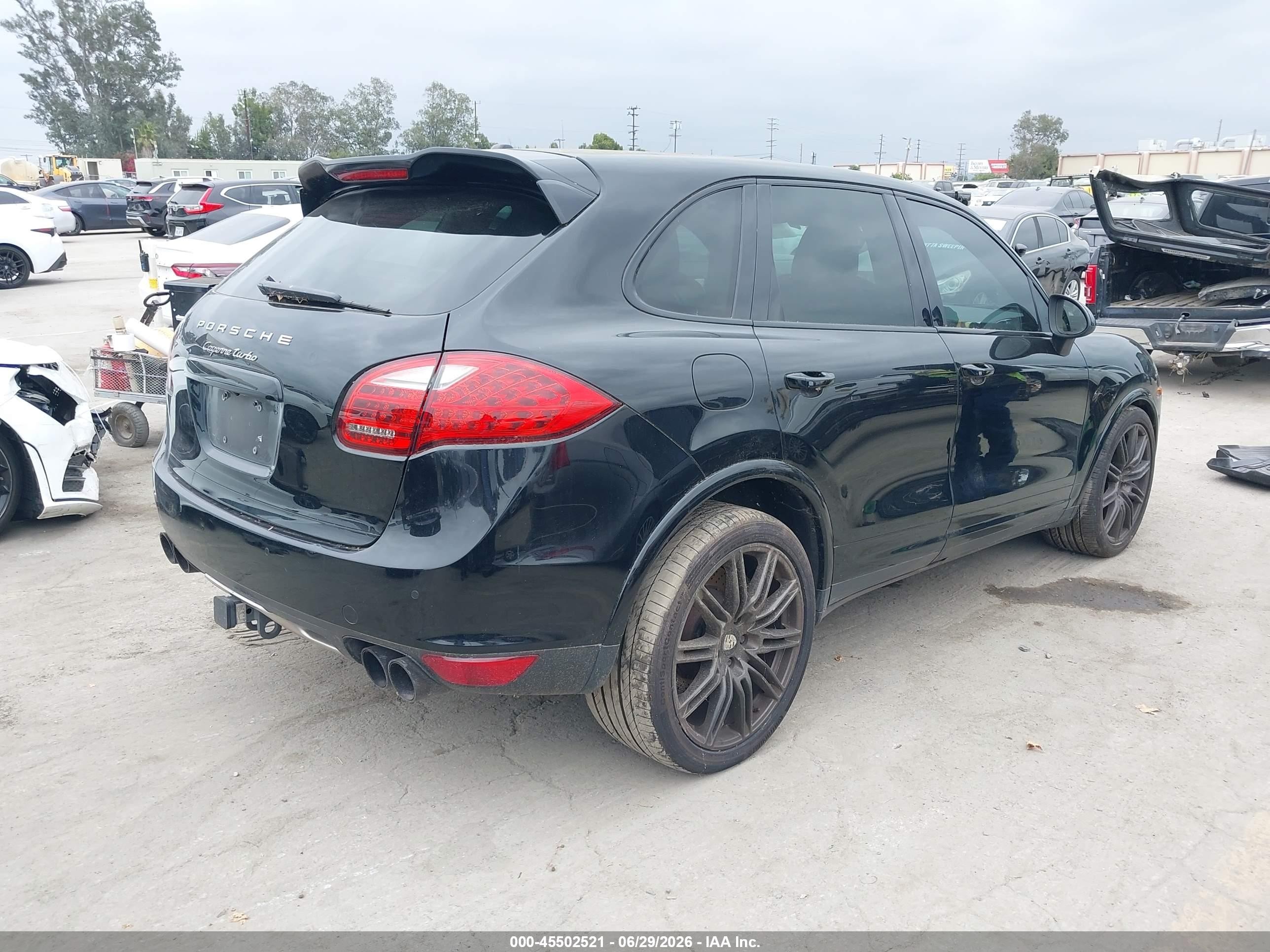 2012 Porsche Cayenne Turbo Black vin: WP1AC2A25CLA84471