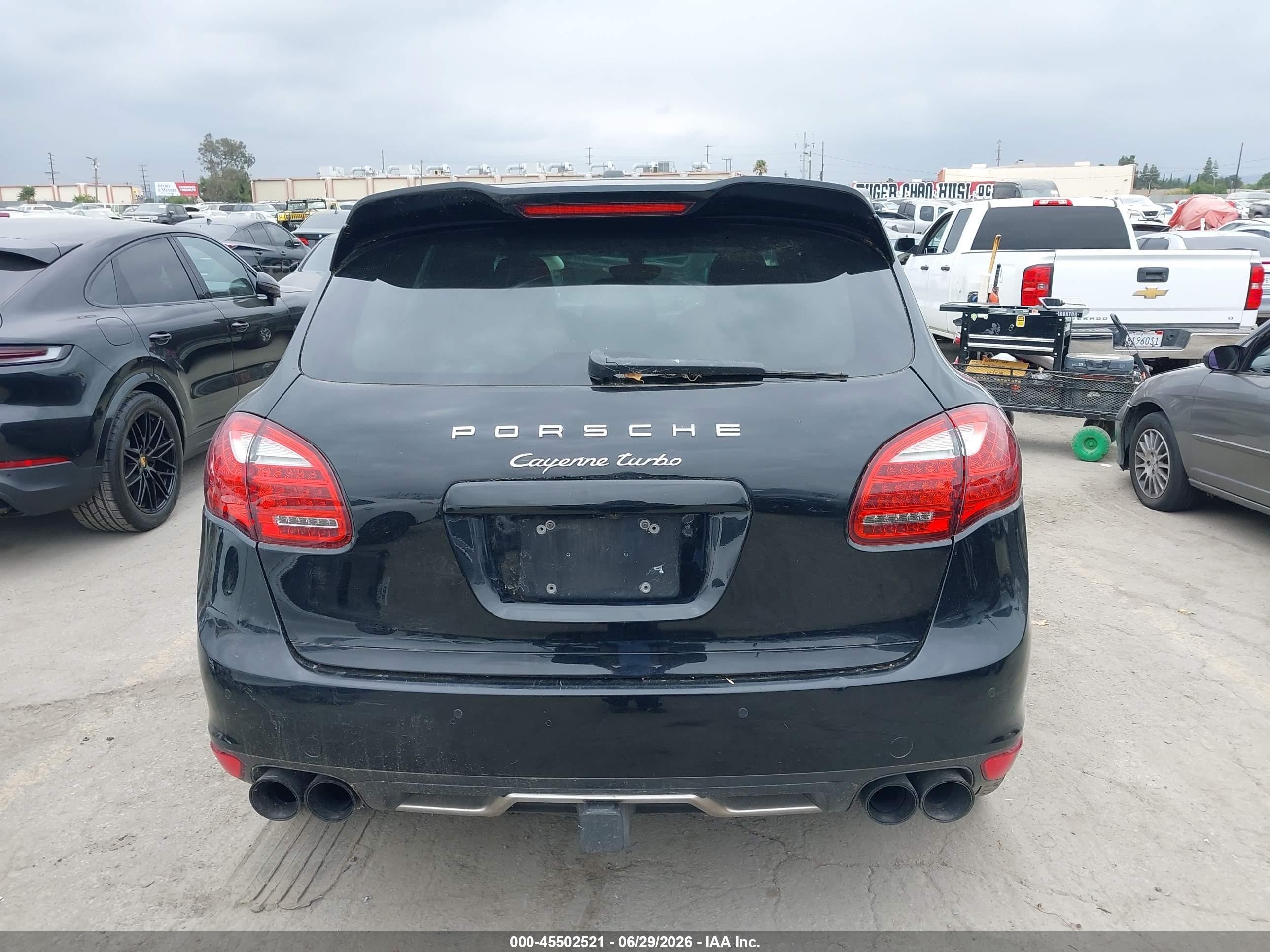 2012 Porsche Cayenne Turbo Black vin: WP1AC2A25CLA84471