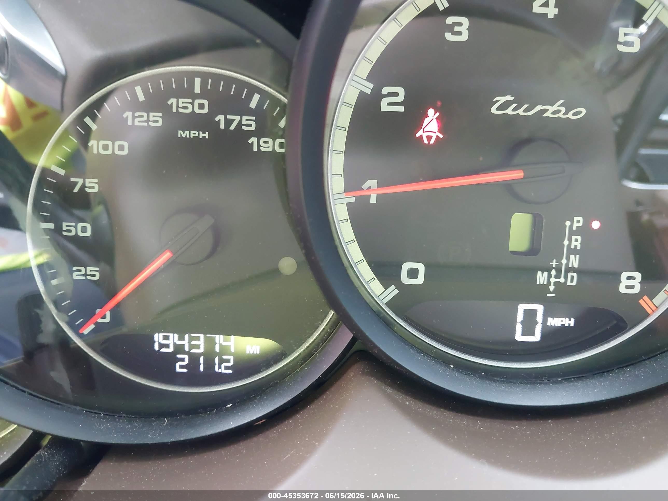 2012 Porsche Cayenne Turbo Purple vin: WP1AC2A2XCLA83185