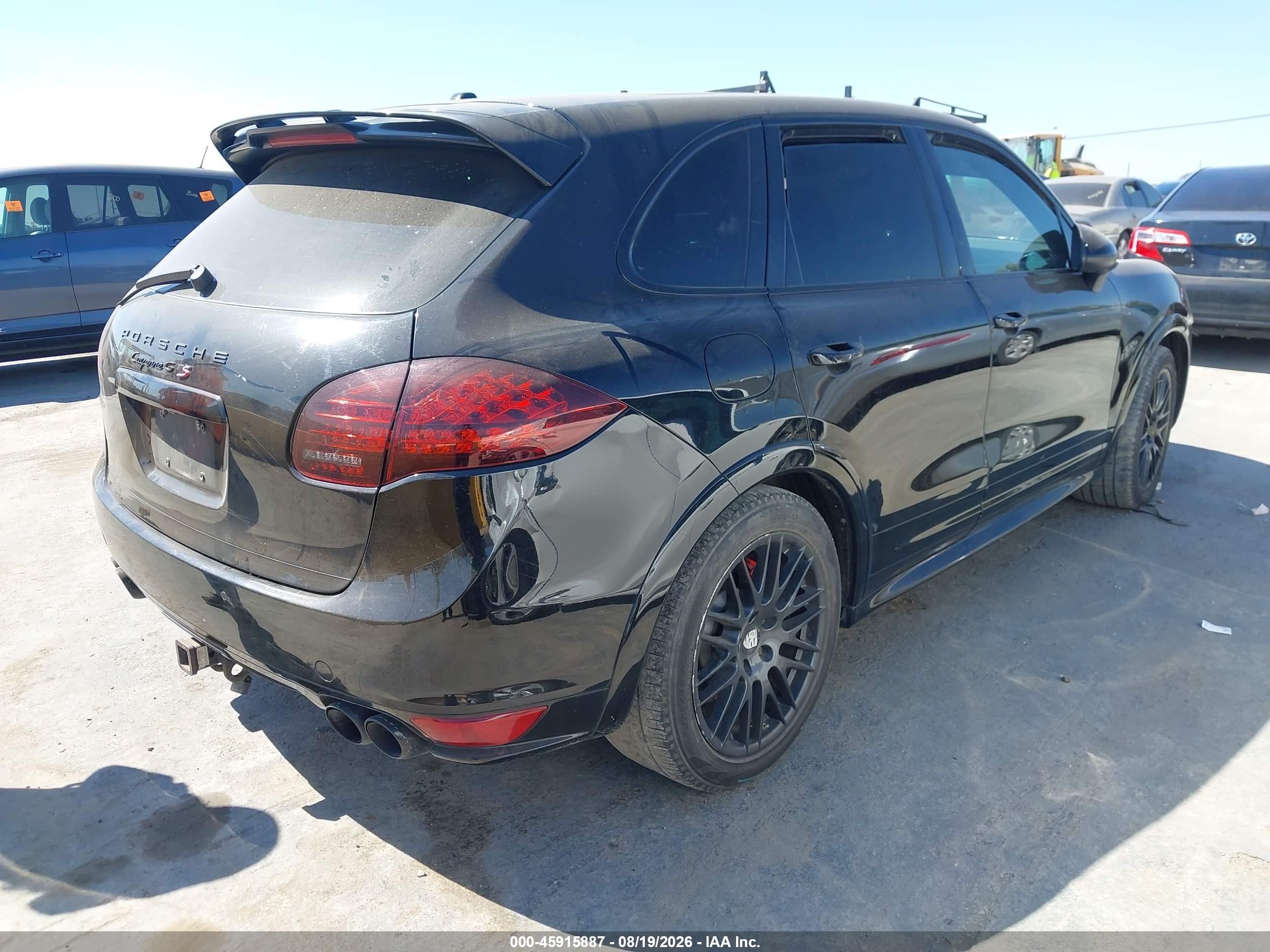 2013 Porsche Cayenne Gts Black vin: WP1AD2A21DLA75667