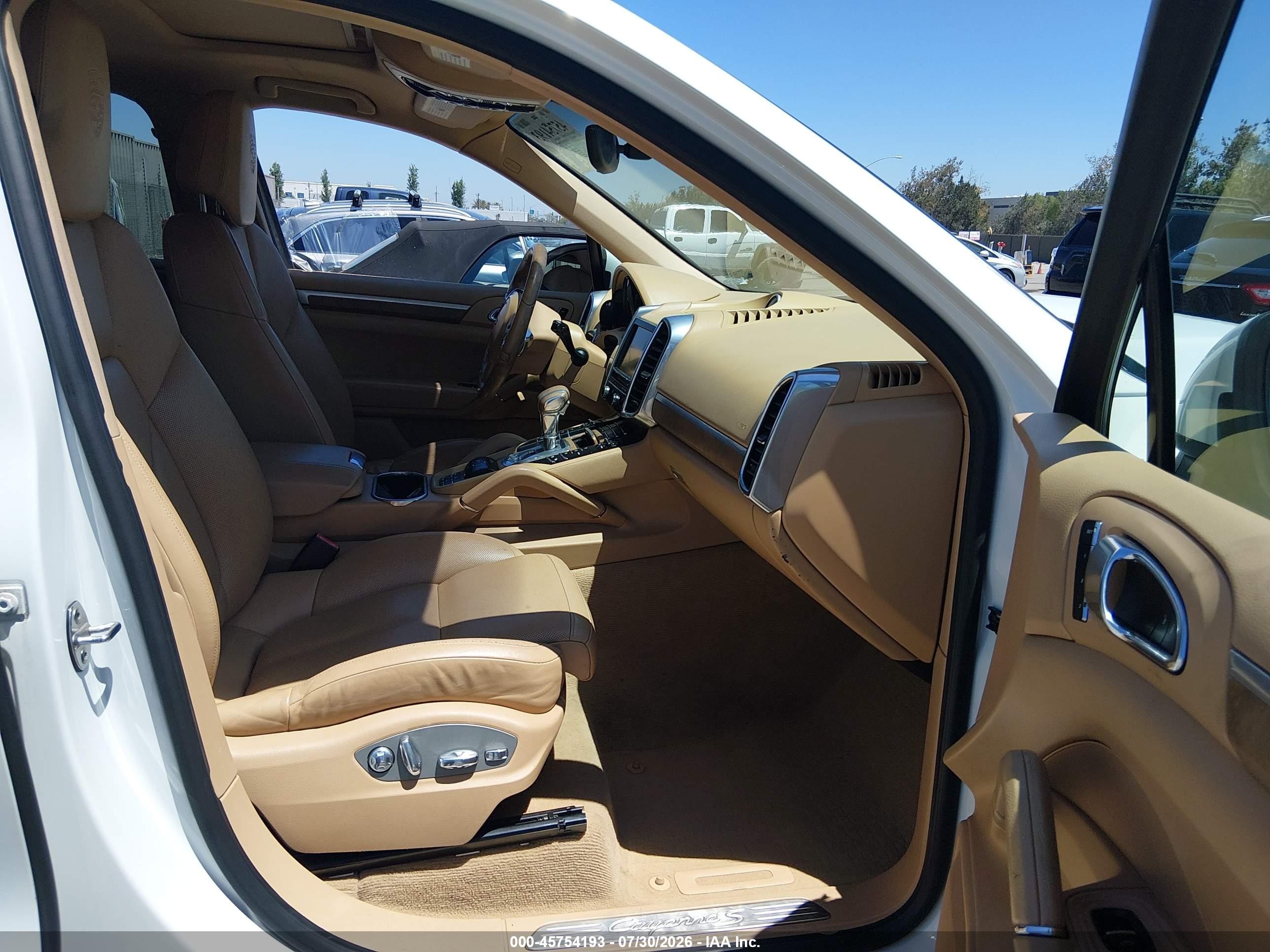 2013 Porsche Cayenne Hybrid S White vin: WP1AE2A21DLA15174