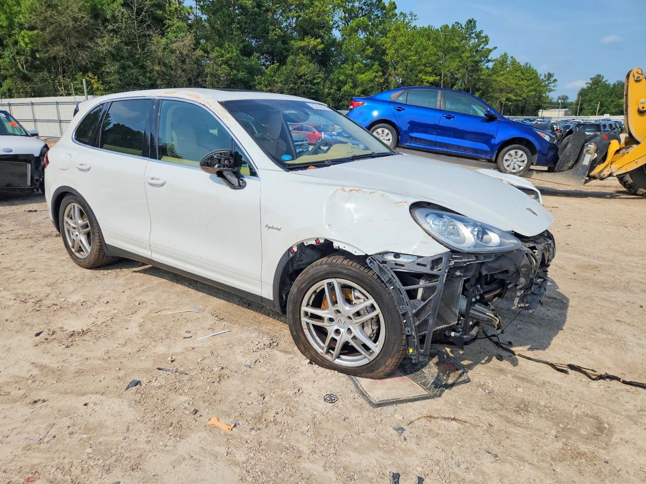 2014 Porsche Cayenne S Hybrid Белый vin: WP1AE2A21ELA50234