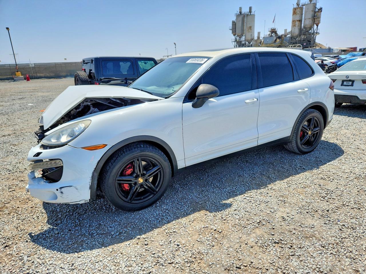 2014 Porsche Cayenne S Hybrid White vin: WP1AE2A23ELA51210