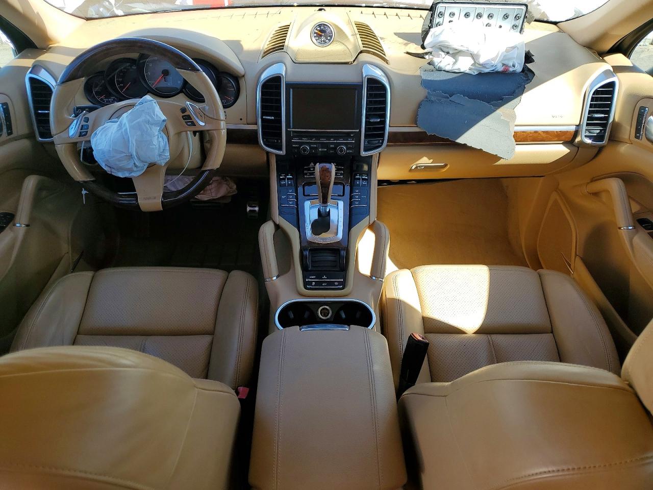 2012 Porsche Cayenne S Hybrid White vin: WP1AE2A24CLA93947