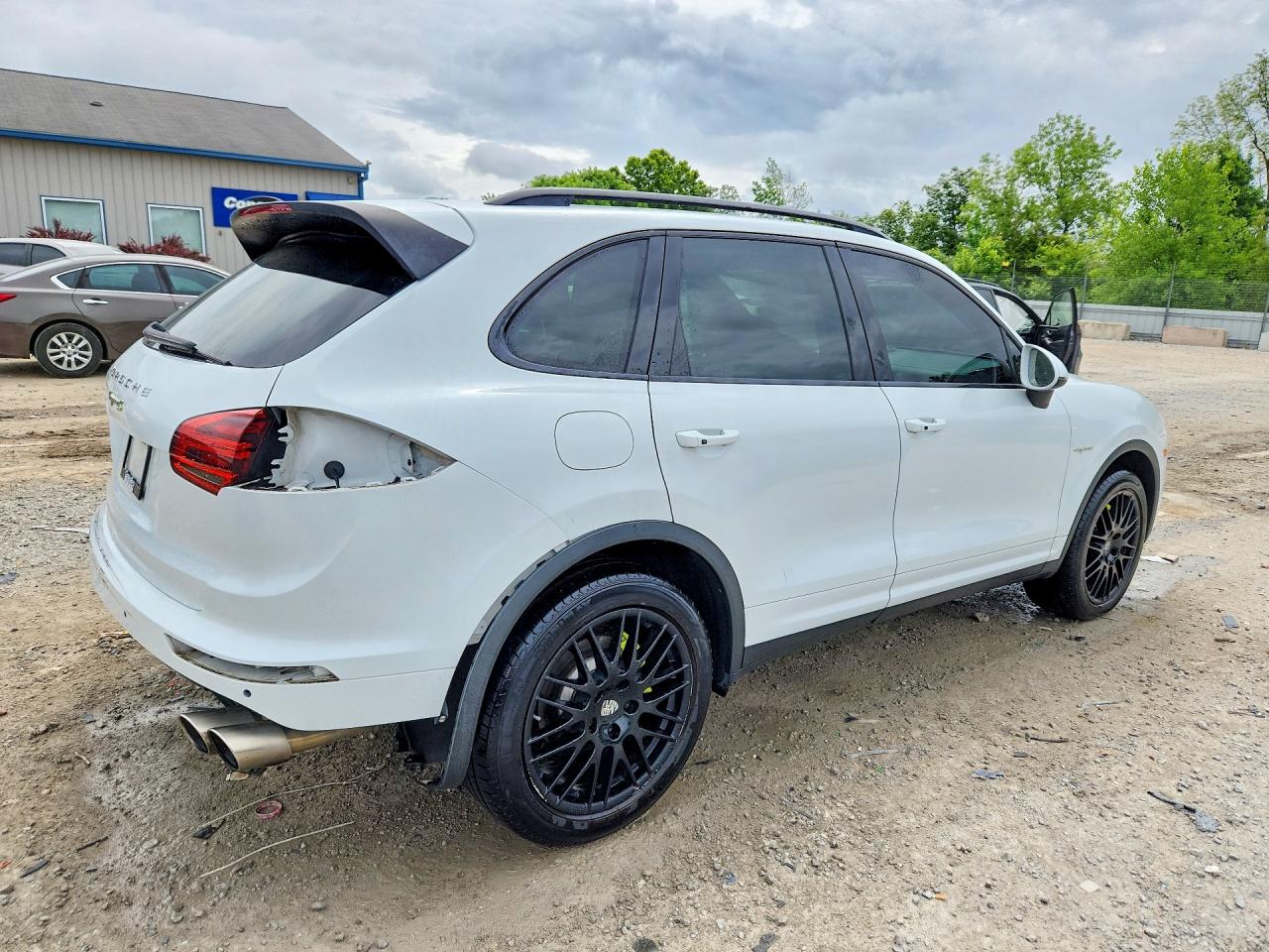 2015 Porsche Cayenne Se Hybrid White vin: WP1AE2A24FLA50214