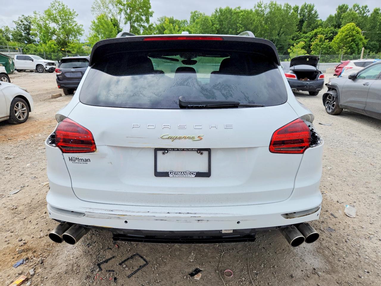 2015 Porsche Cayenne Se Hybrid White vin: WP1AE2A24FLA50214