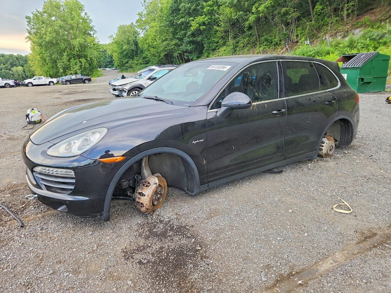 2012 Porsche Cayenne S Hybrid Black vin: WP1AE2A26CLA93688