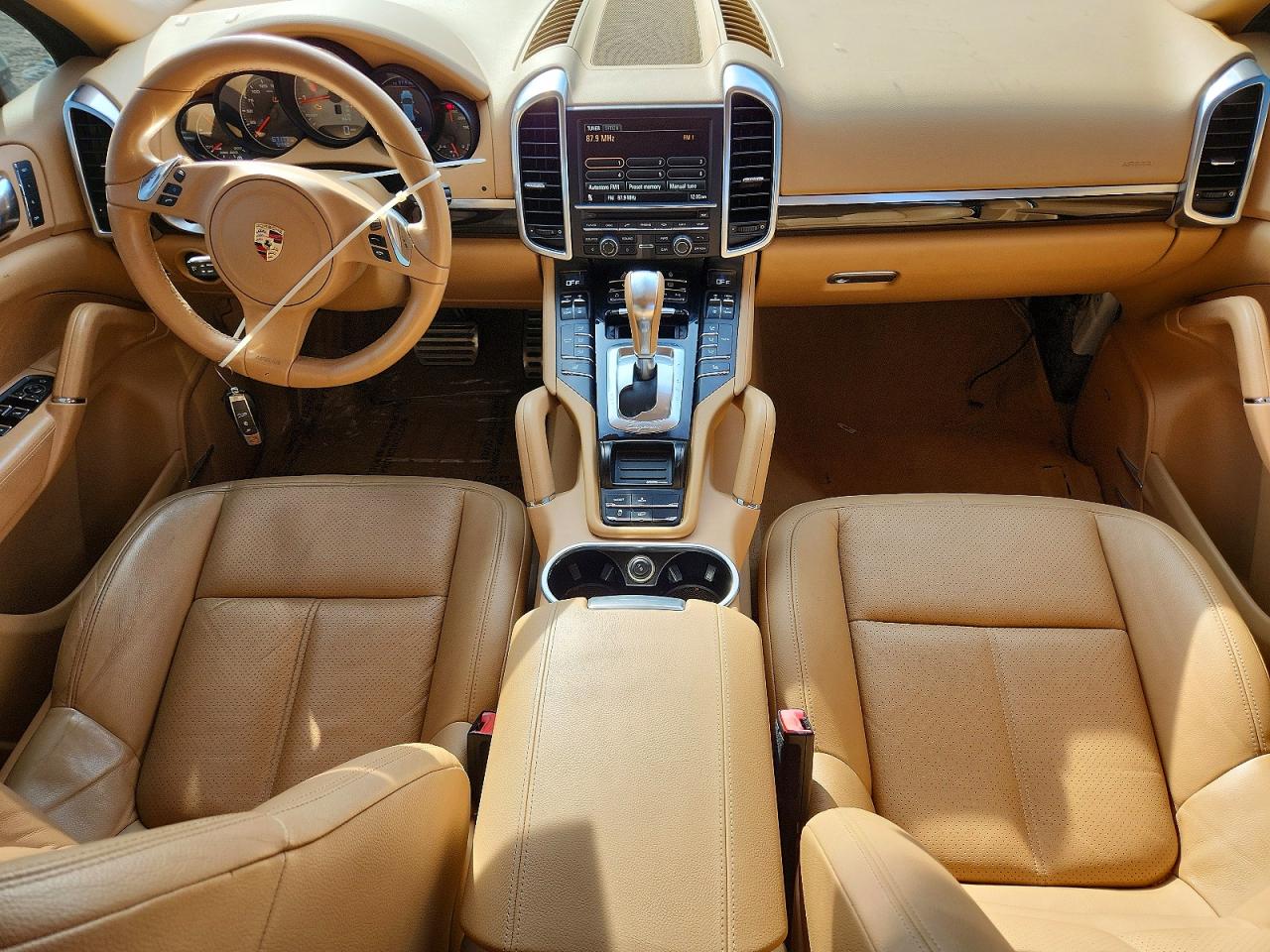 2012 Porsche Cayenne S Hybrid White vin: WP1AE2A28CLA91344