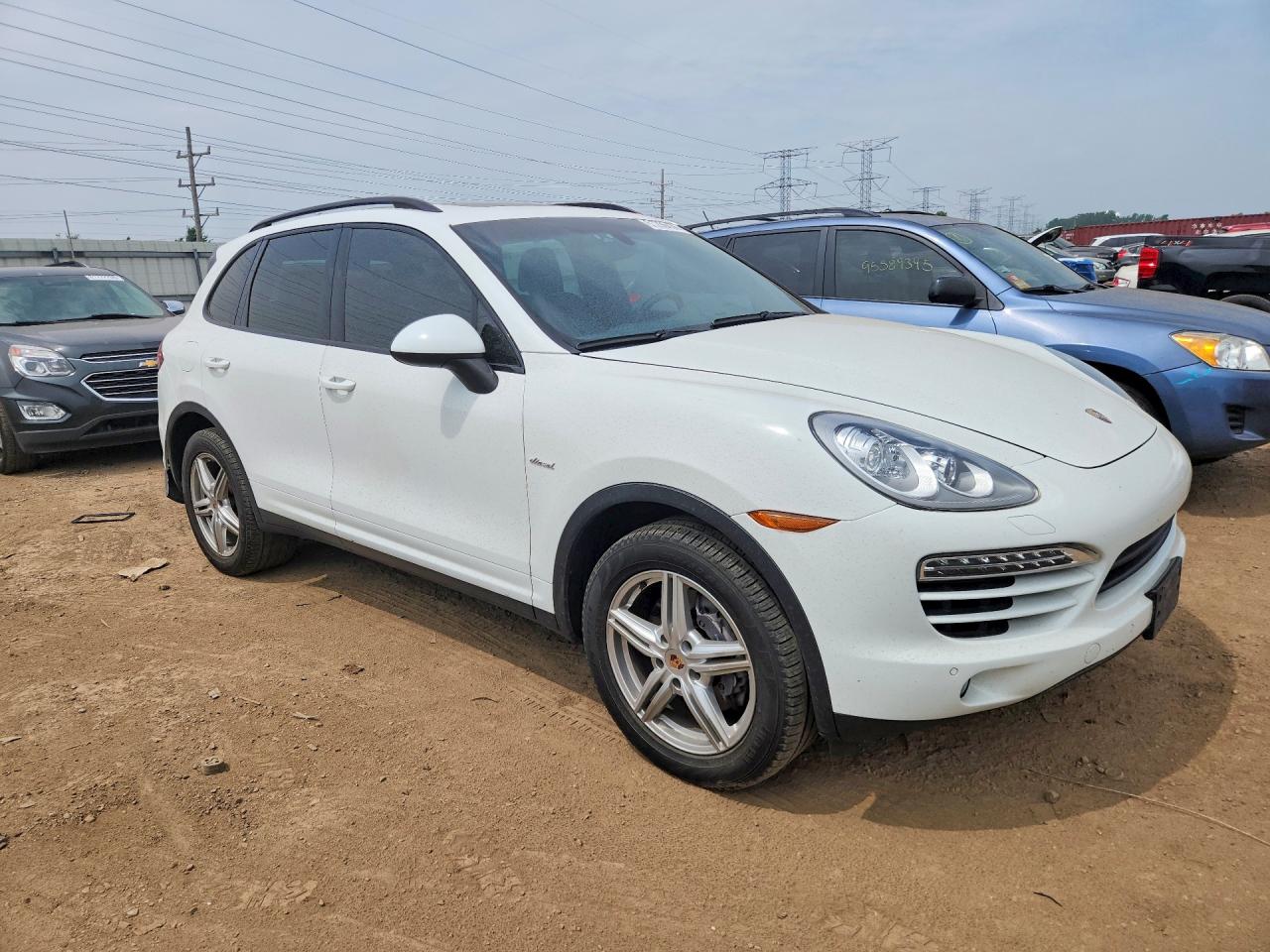 2014 Porsche Cayenne White vin: WP1AF2A24ELA32890