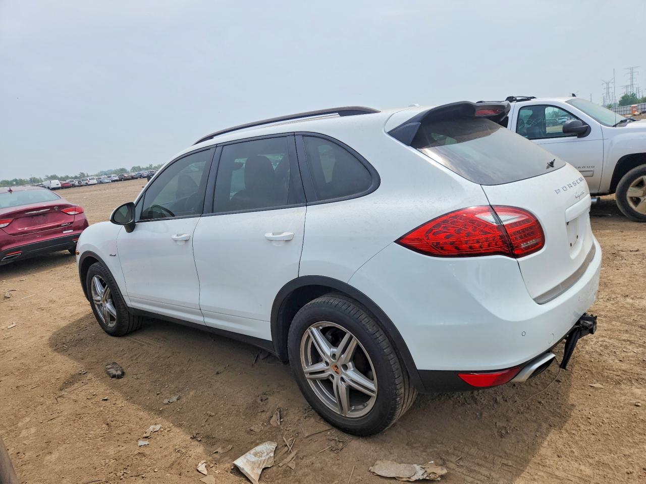 2014 Porsche Cayenne White vin: WP1AF2A24ELA32890