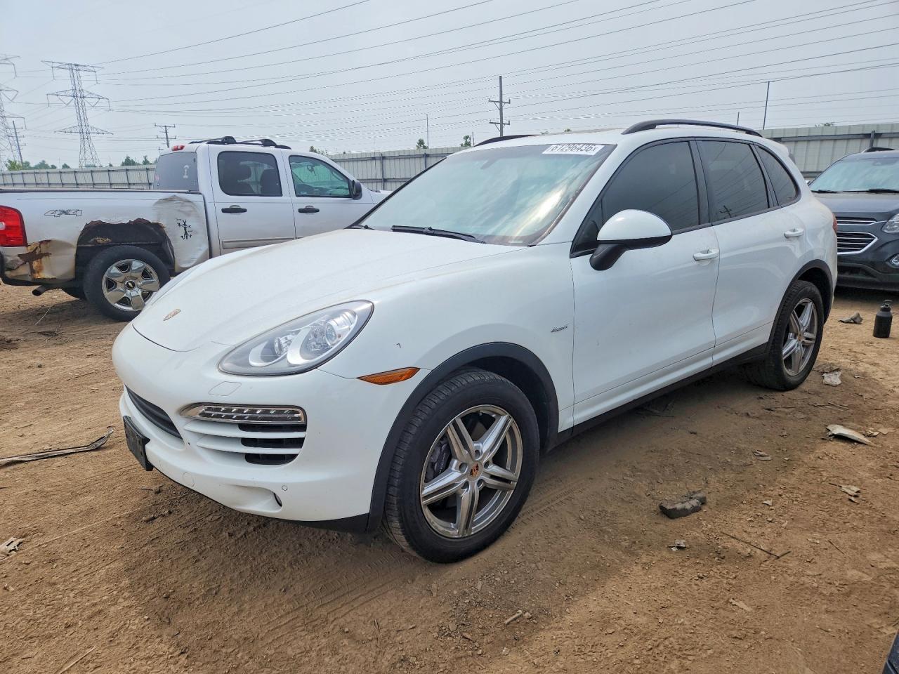 2014 Porsche Cayenne White vin: WP1AF2A24ELA32890