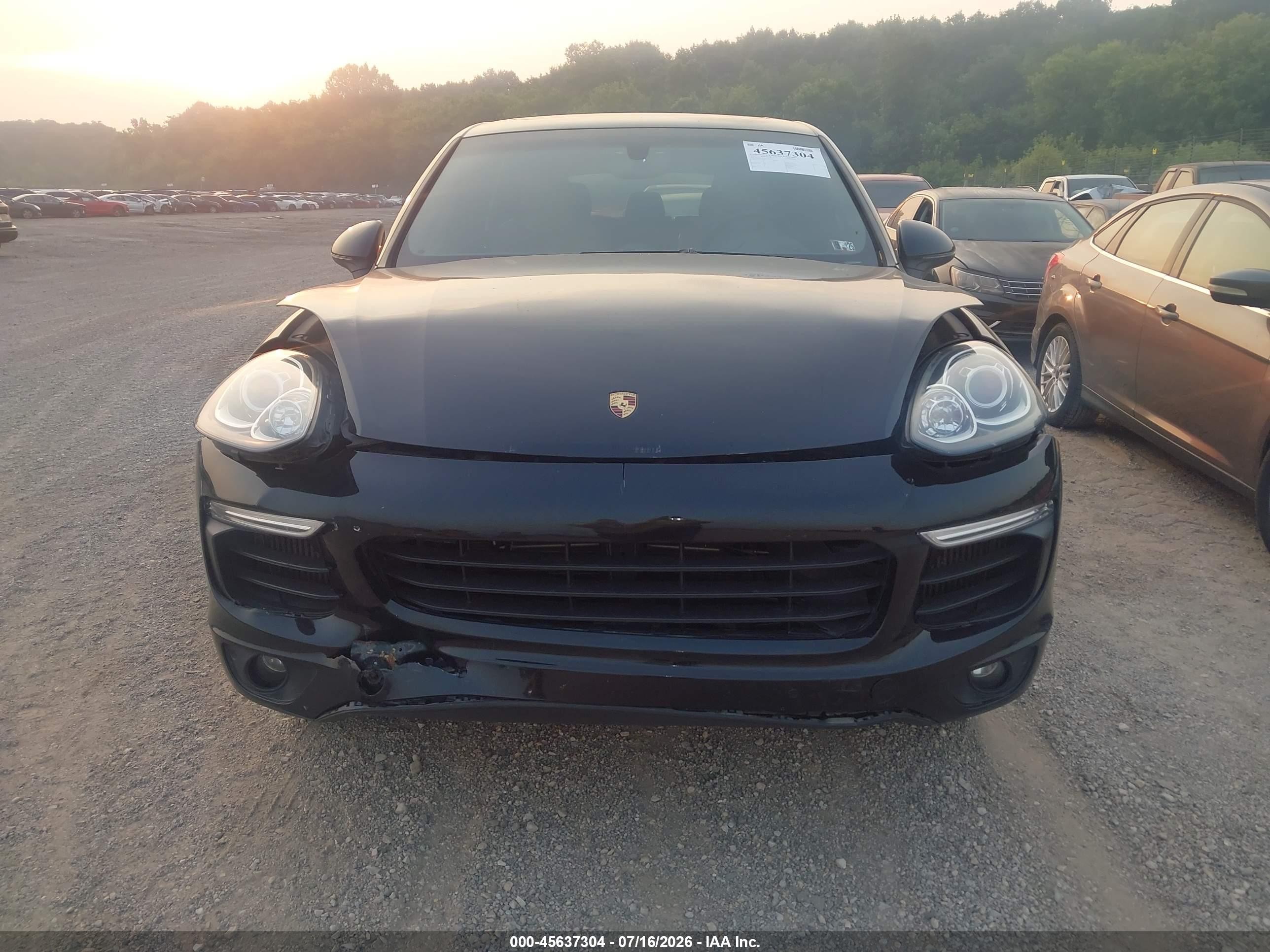 2015 Porsche Cayenne Diesel Черный vin: WP1AF2A24FLA40926