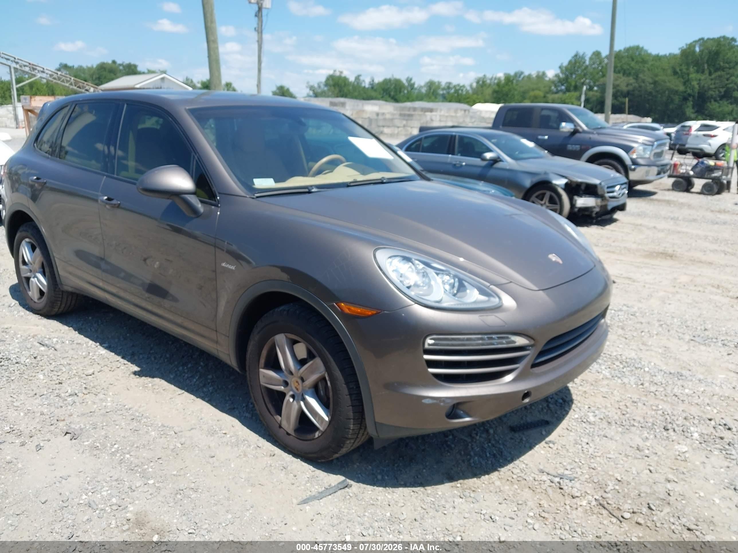 2014 Porsche Cayenne Diesel/diesel Platinum Edition Gray vin: WP1AF2A27ELA32088