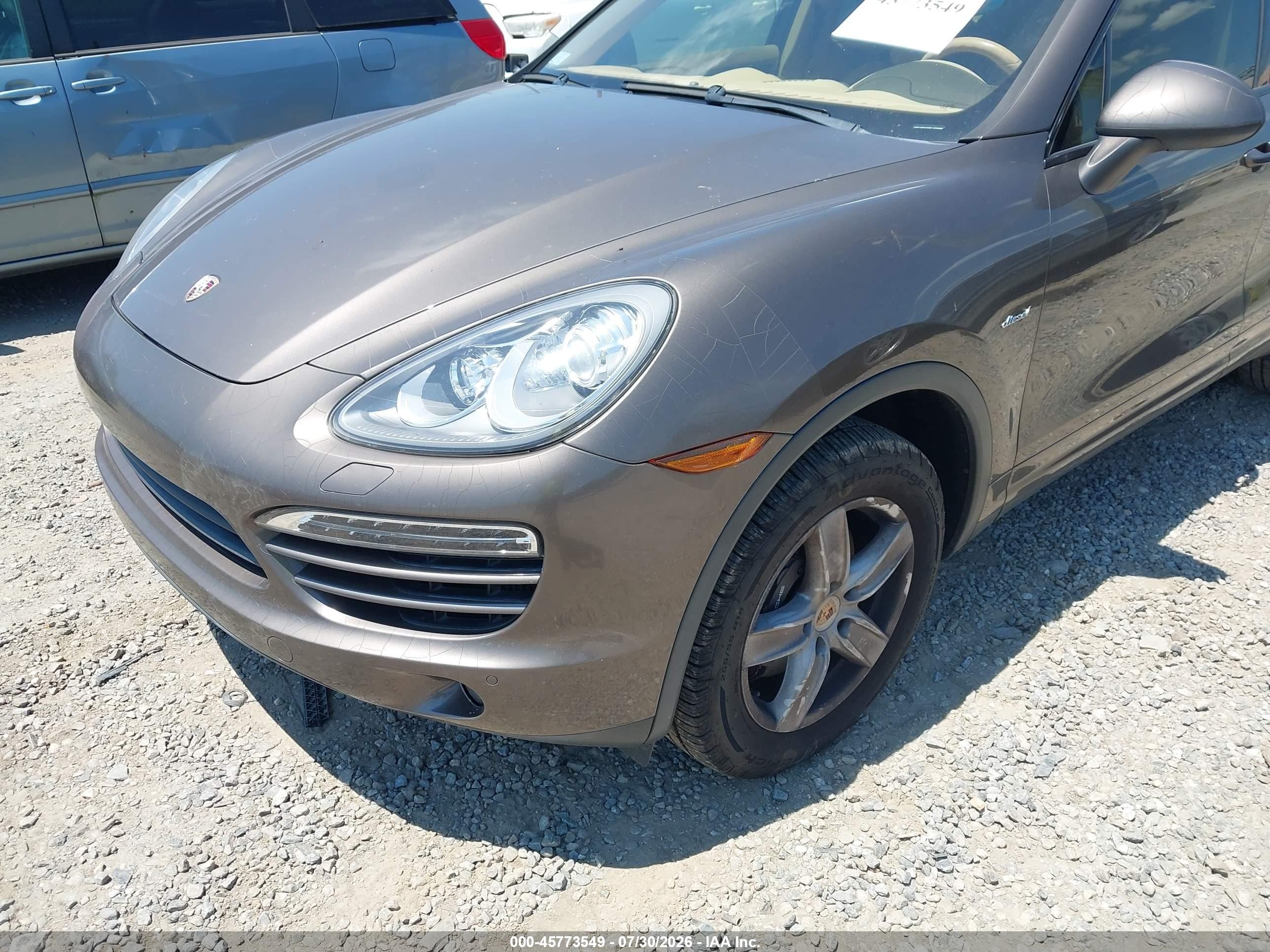2014 Porsche Cayenne Diesel/diesel Platinum Edition Gray vin: WP1AF2A27ELA32088