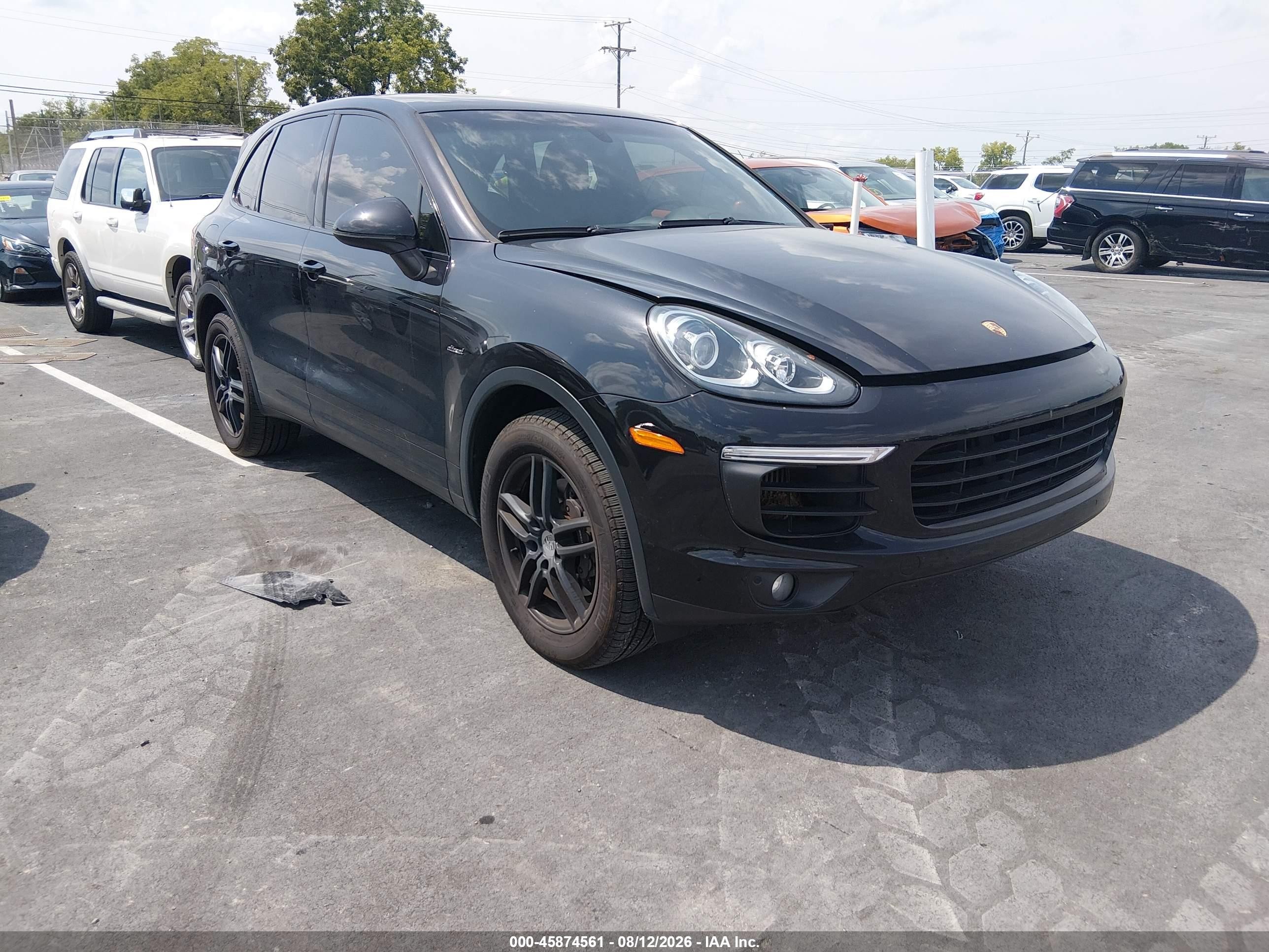 2015 Porsche Cayenne Diesel Black vin: WP1AF2A27FLA30651