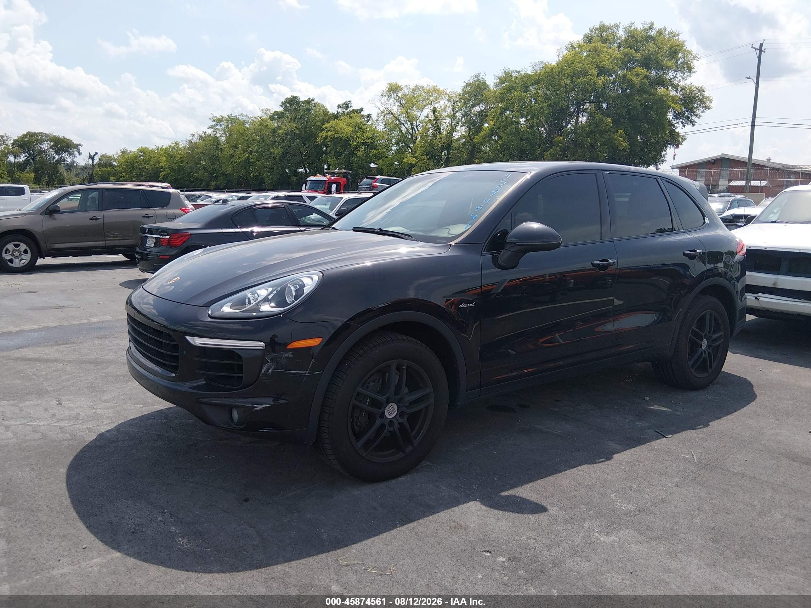 2015 Porsche Cayenne Diesel Black vin: WP1AF2A27FLA30651