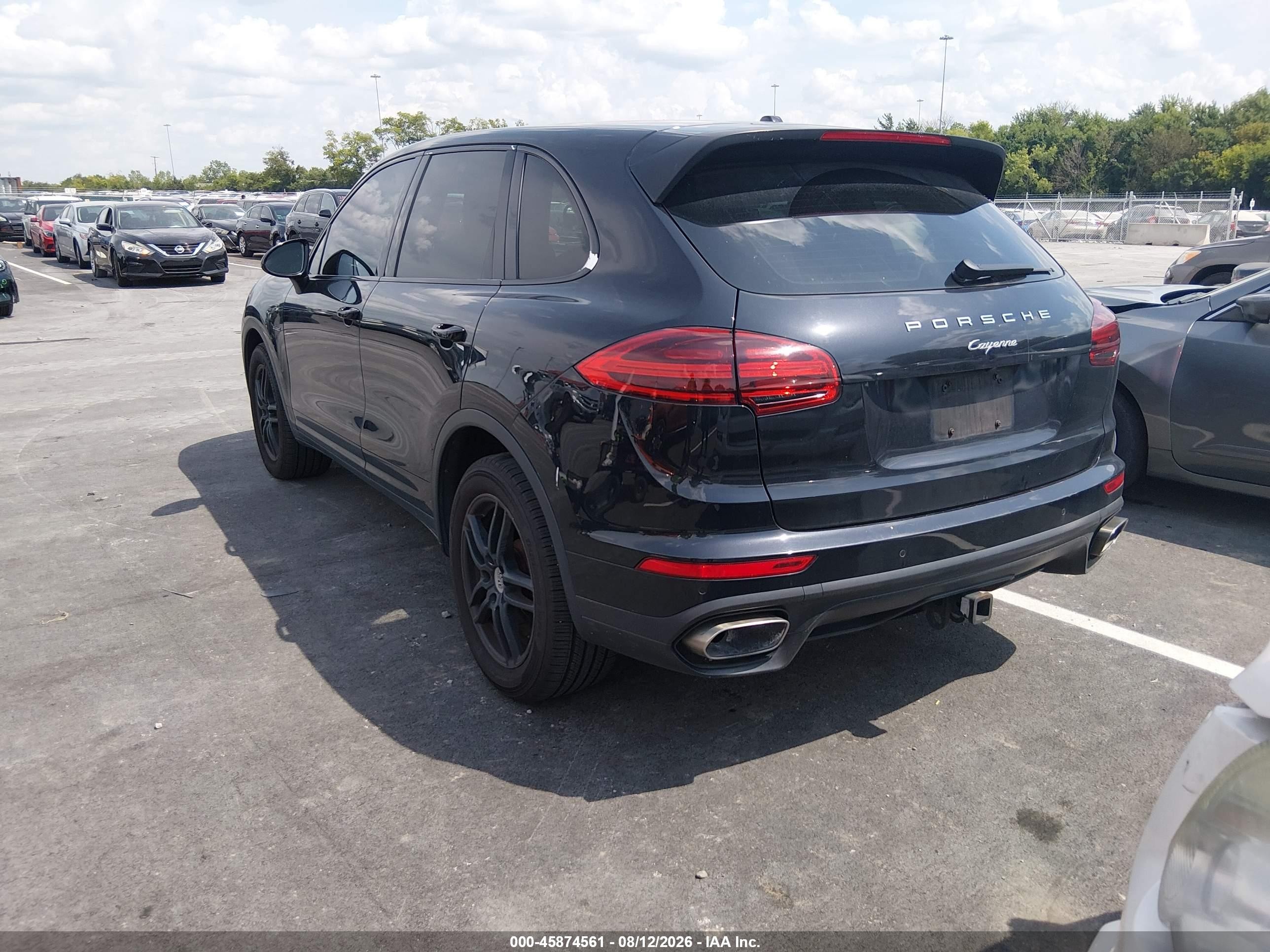 2015 Porsche Cayenne Diesel Black vin: WP1AF2A27FLA30651