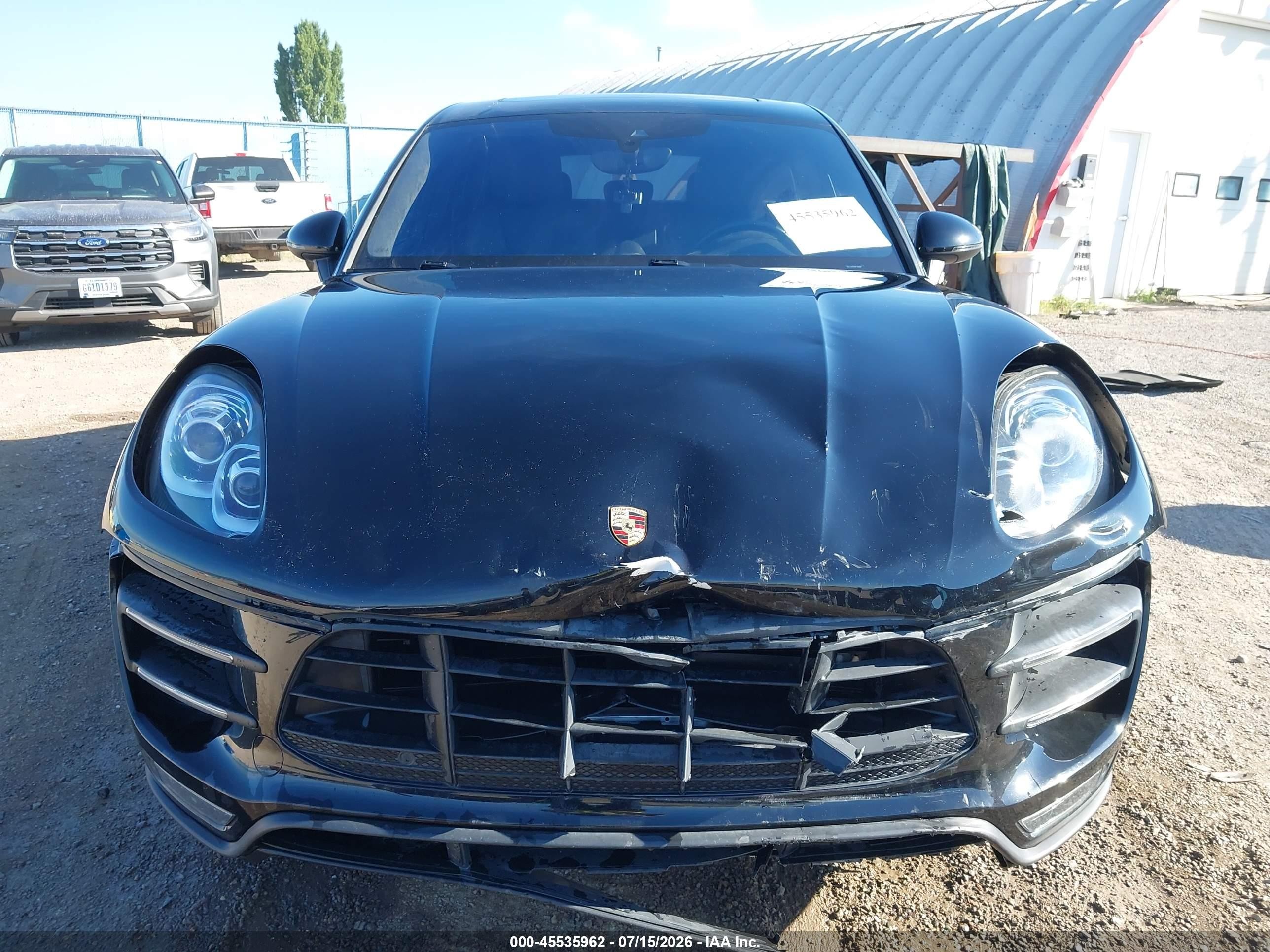 2015 Porsche Macan Turbo Black vin: WP1AF2A52FLB98367