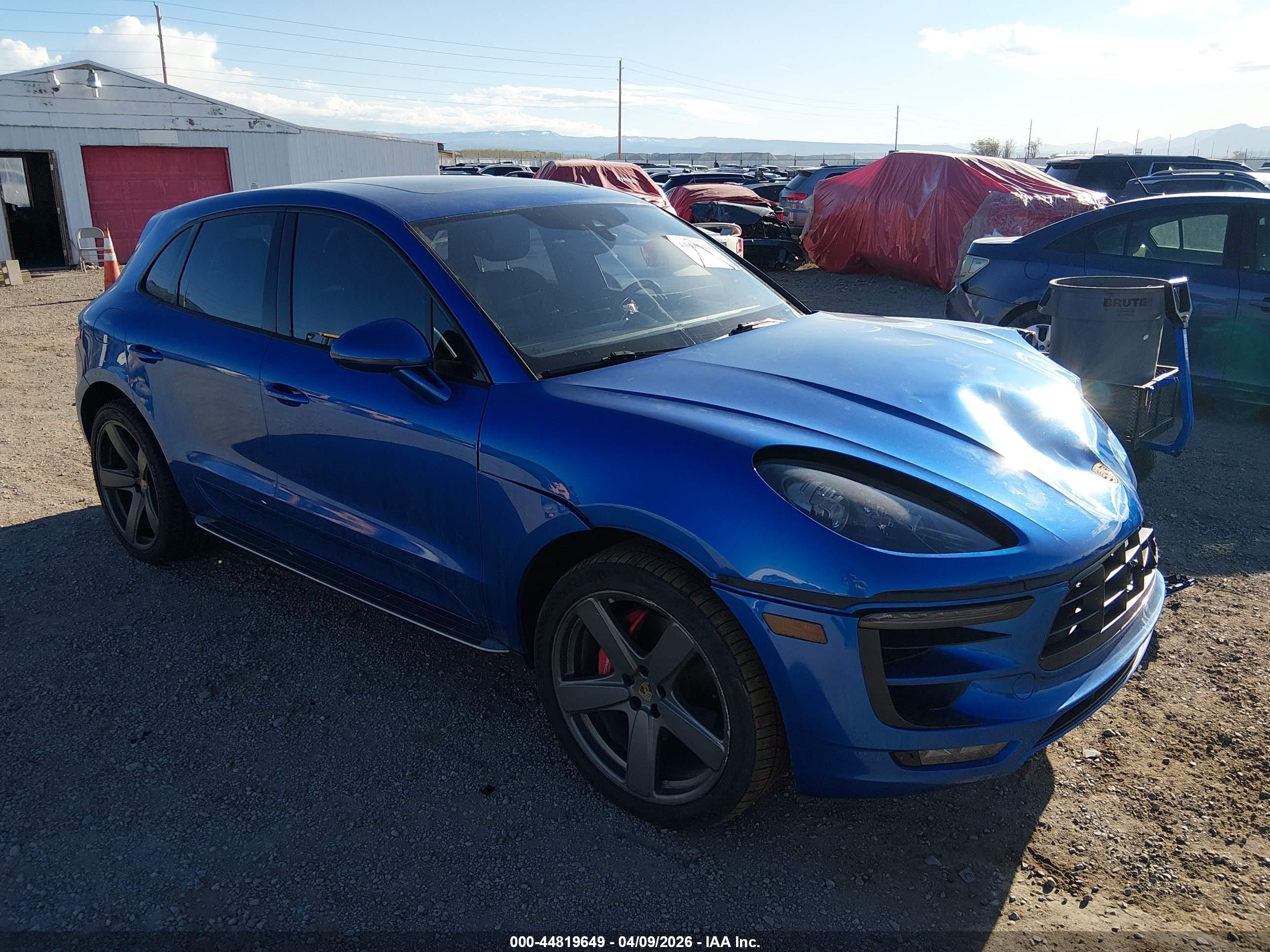 2015 Porsche Macan Turbo Blue vin: WP1AF2A56FLB96749