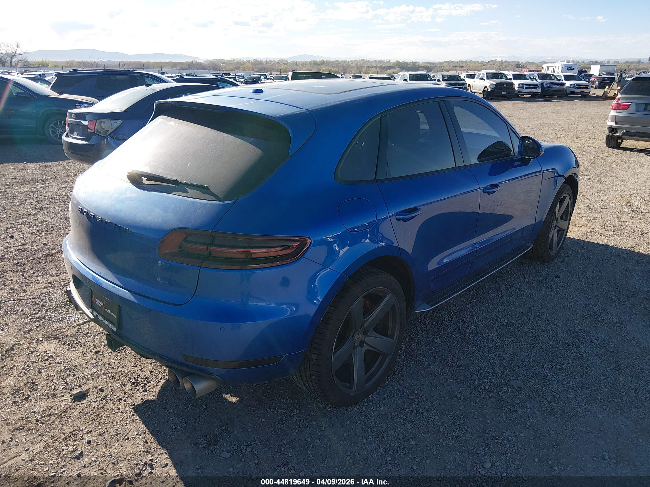 2015 Porsche Macan Turbo Blue vin: WP1AF2A56FLB96749