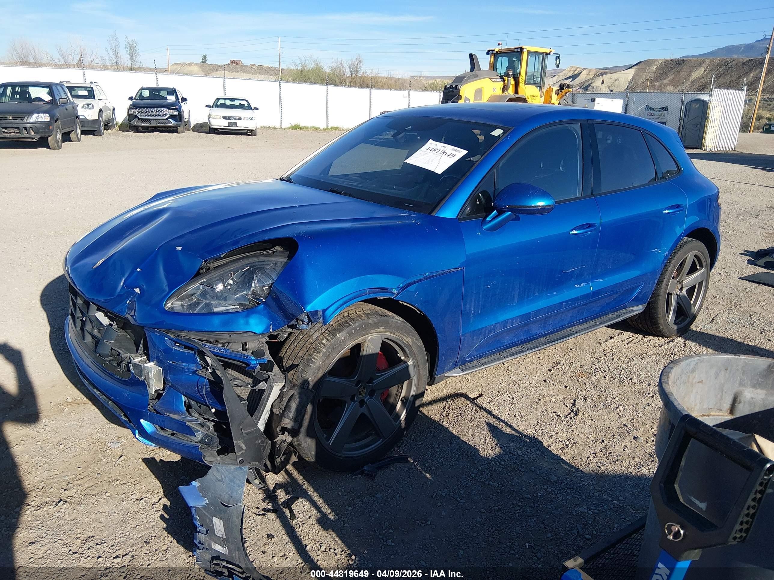2015 Porsche Macan Turbo Blue vin: WP1AF2A56FLB96749