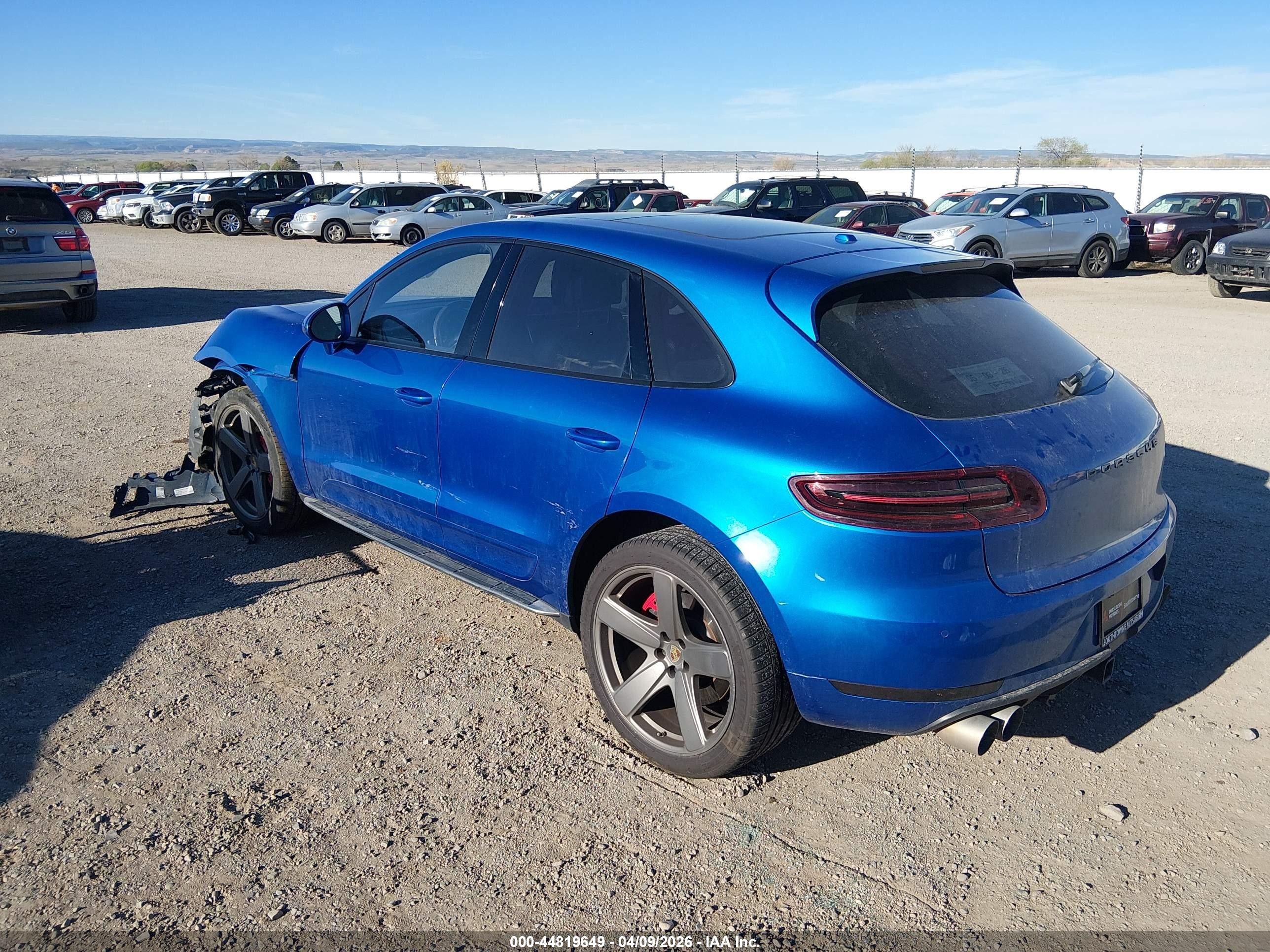 2015 Porsche Macan Turbo Blue vin: WP1AF2A56FLB96749