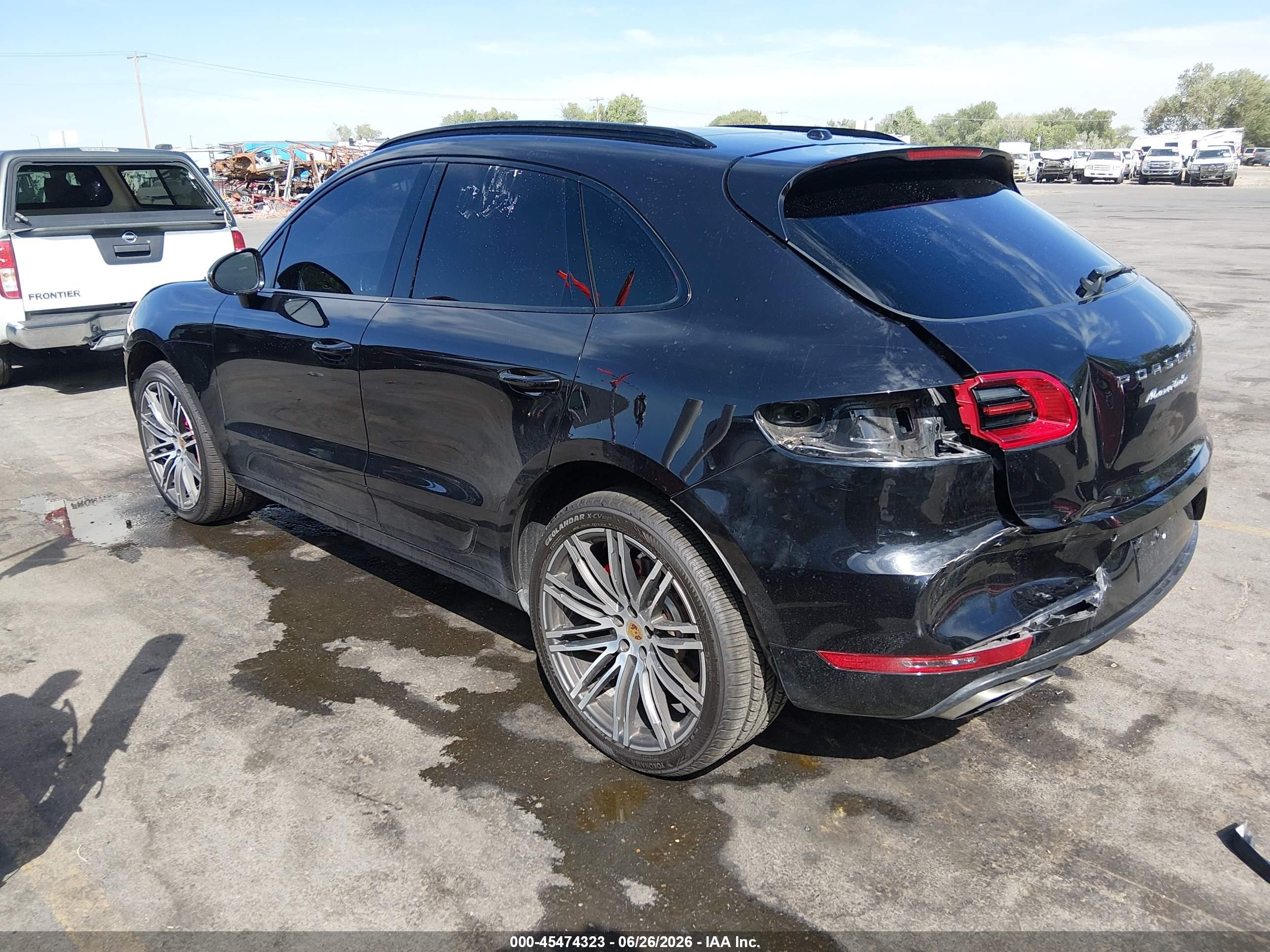 2015 Porsche Macan Turbo Black vin: WP1AF2A5XFLB90193