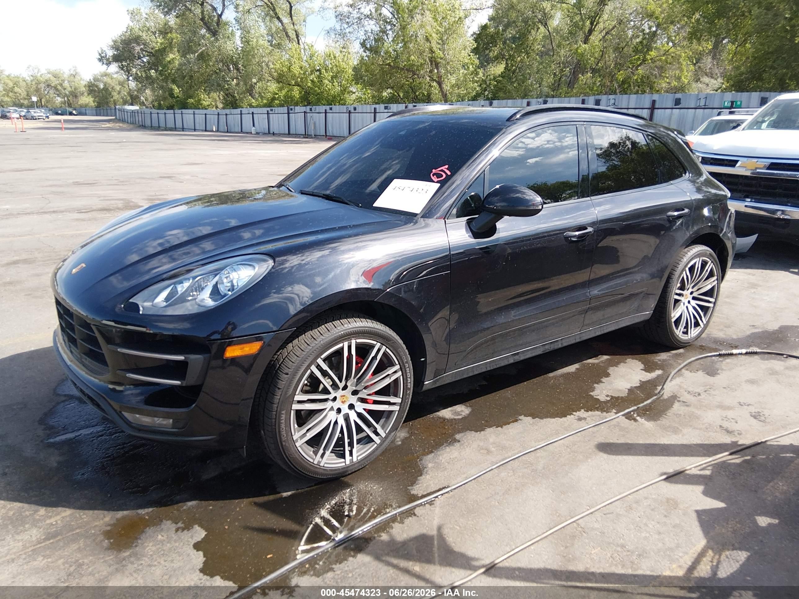 2015 Porsche Macan Turbo Black vin: WP1AF2A5XFLB90193