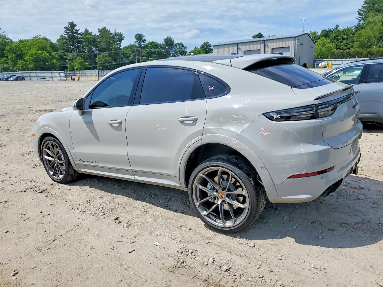 2020 Porsche Cayenne Turbo Coupe Gray vin: WP1BF2AY8LDA65570