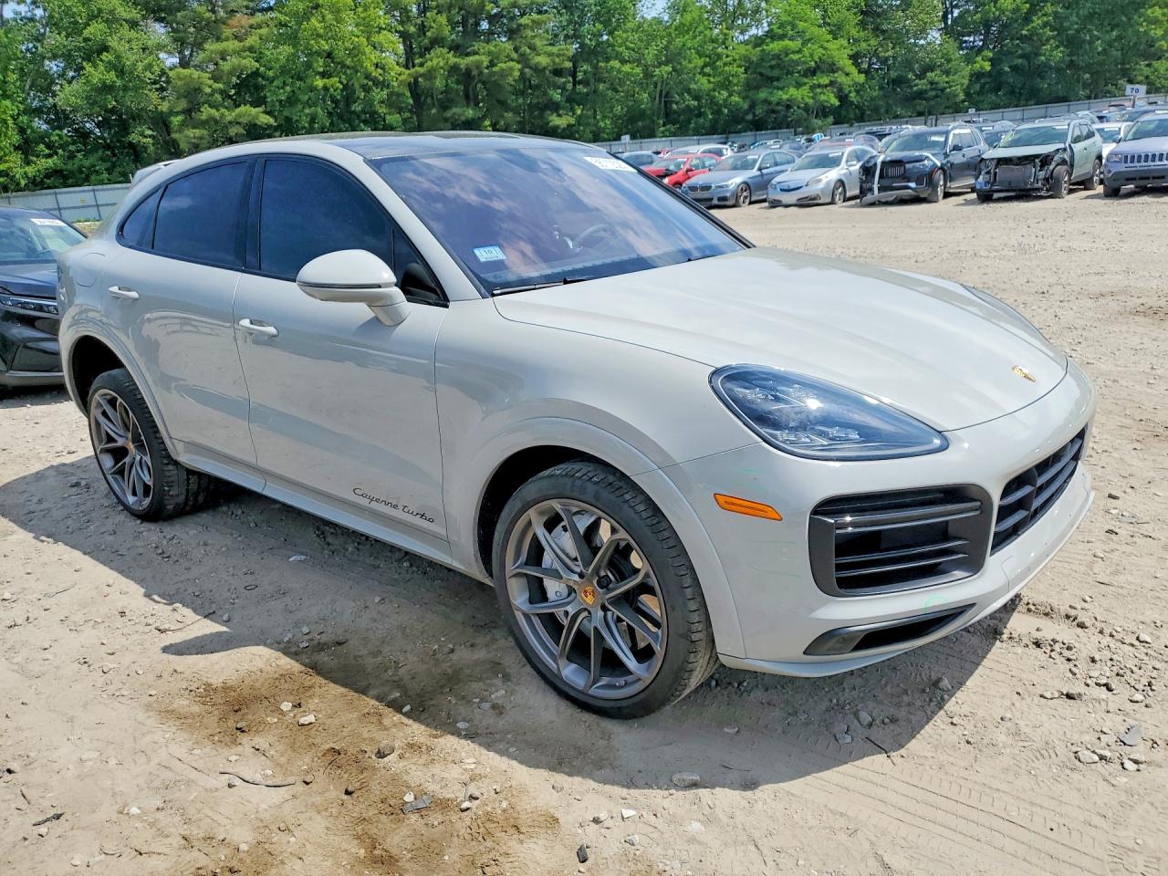 2020 Porsche Cayenne Turbo Coupe Gray vin: WP1BF2AY8LDA65570