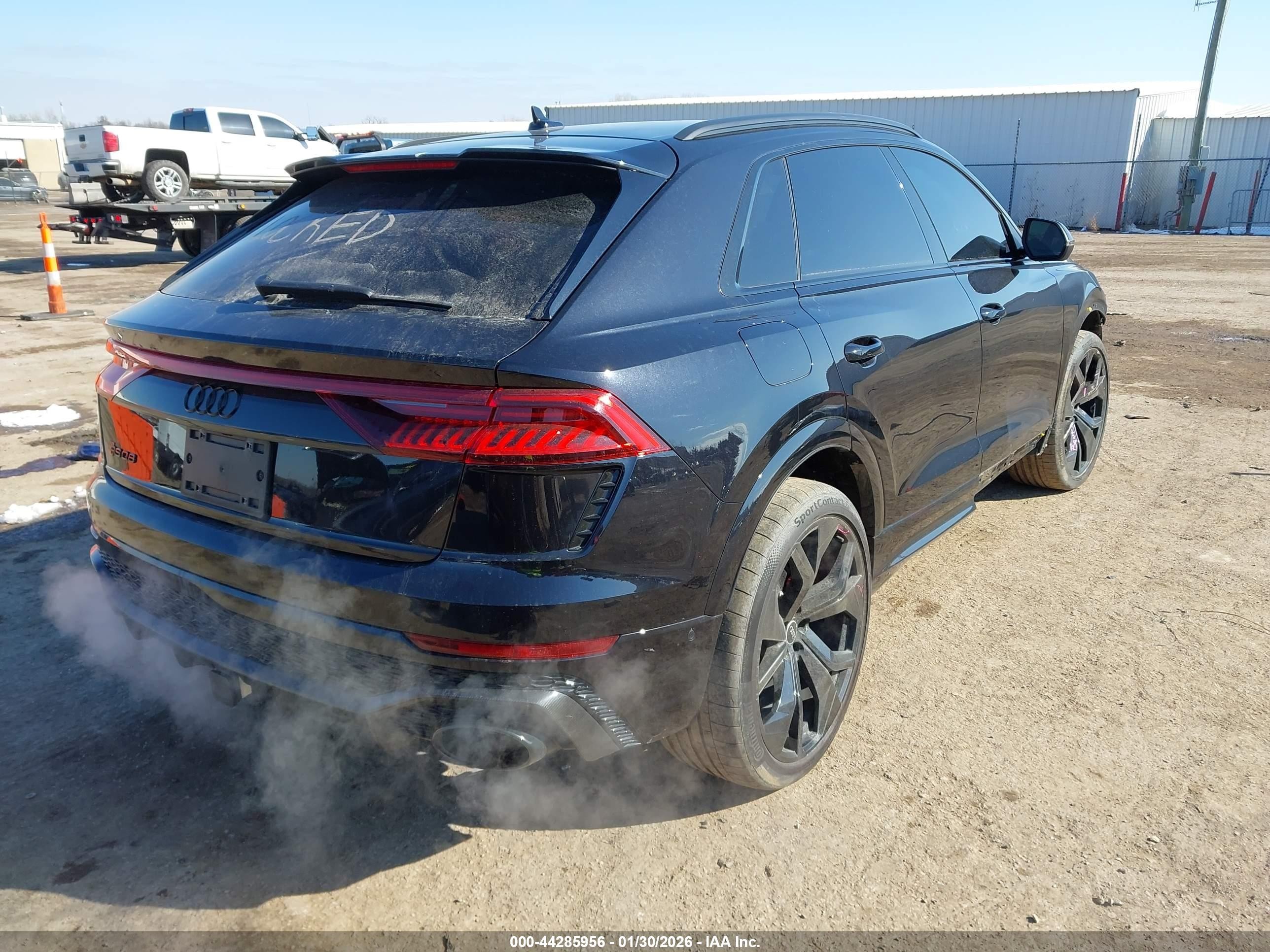 2021 Audi Rs Q8 Tfsi Quattro Tiptronic Black vin: WU1ARAF18MD017596
