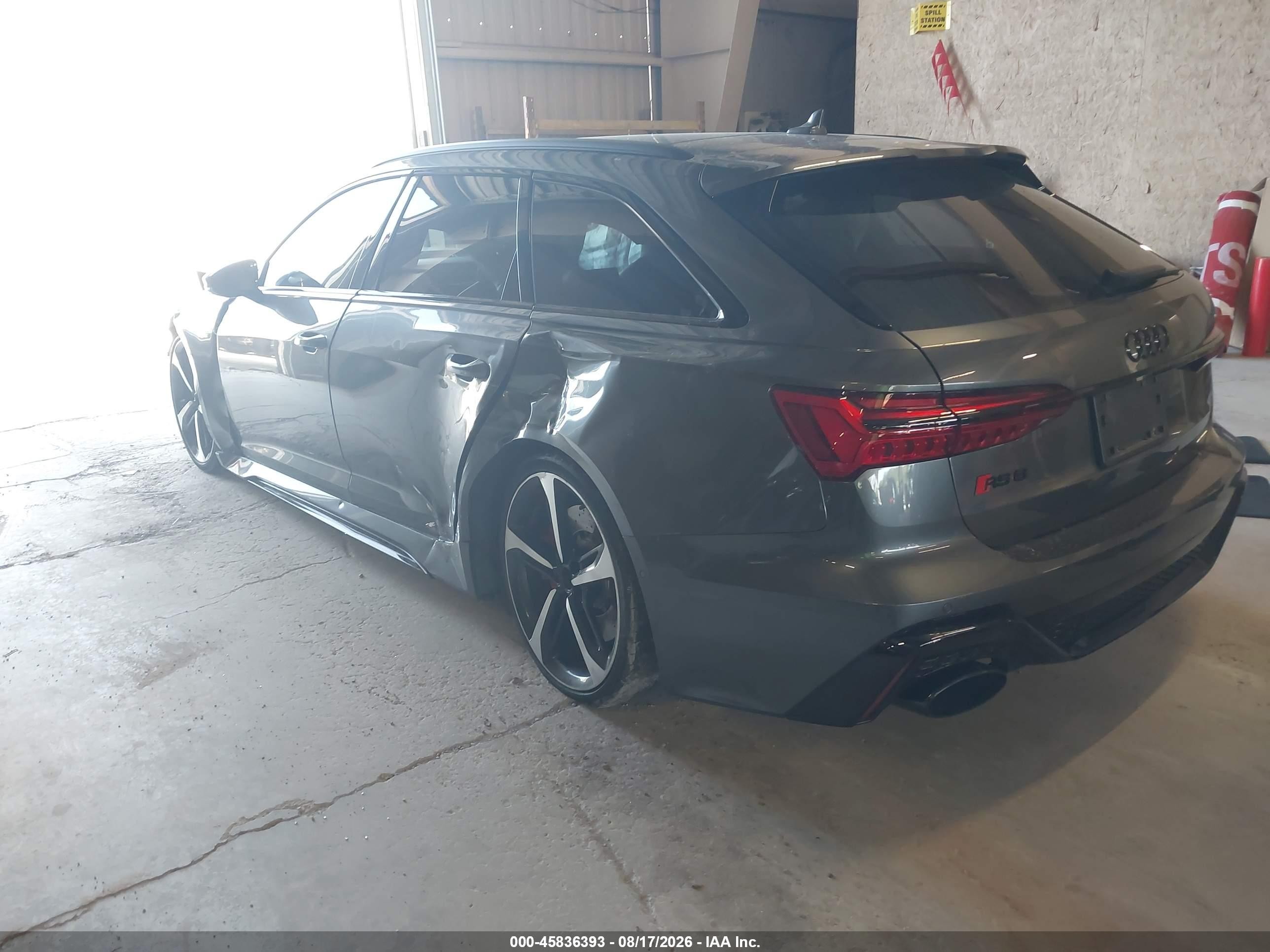 2021 Audi Rs 6 Avant Tfsi Quattro Tiptronic Black vin: WUA1CBF20MN905530