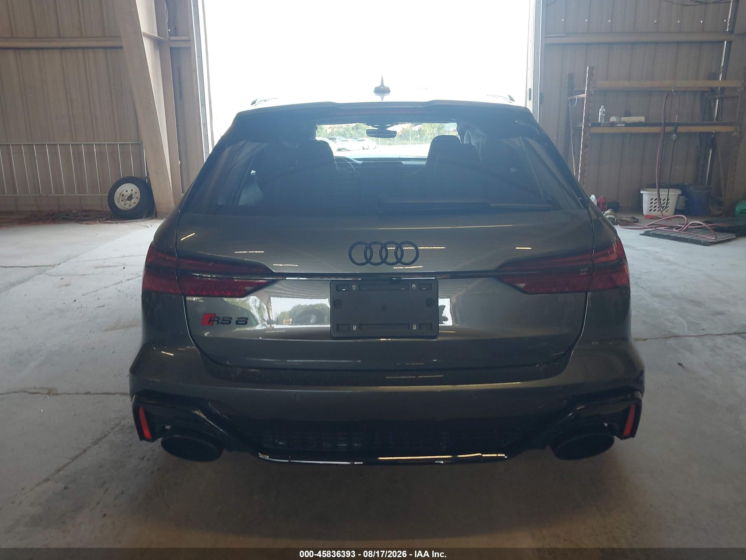2021 Audi Rs 6 Avant Tfsi Quattro Tiptronic Black vin: WUA1CBF20MN905530