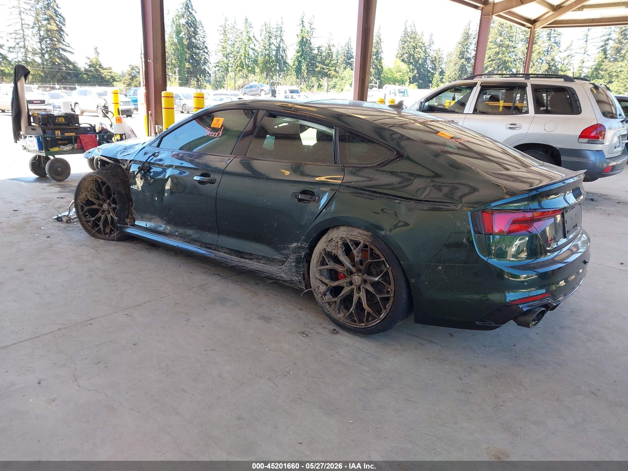 2019 Audi Rs 5 2.9t Зеленый vin: WUABWCF57KA902916