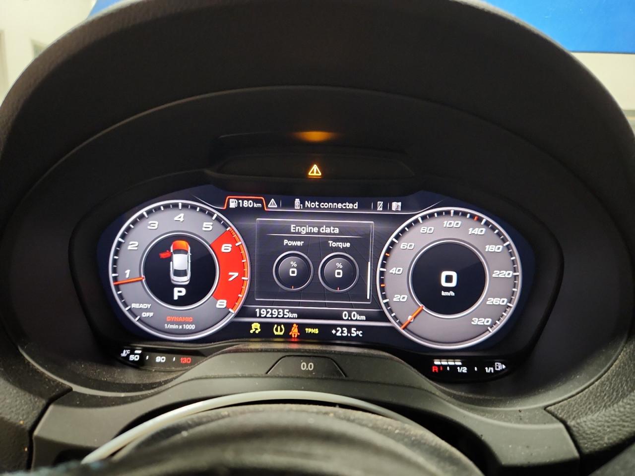 2018 Audi Rs3 Blue vin: WUABWGFF6J1905112 Damage: Warning - Tire Pressure, On, Unacceptable