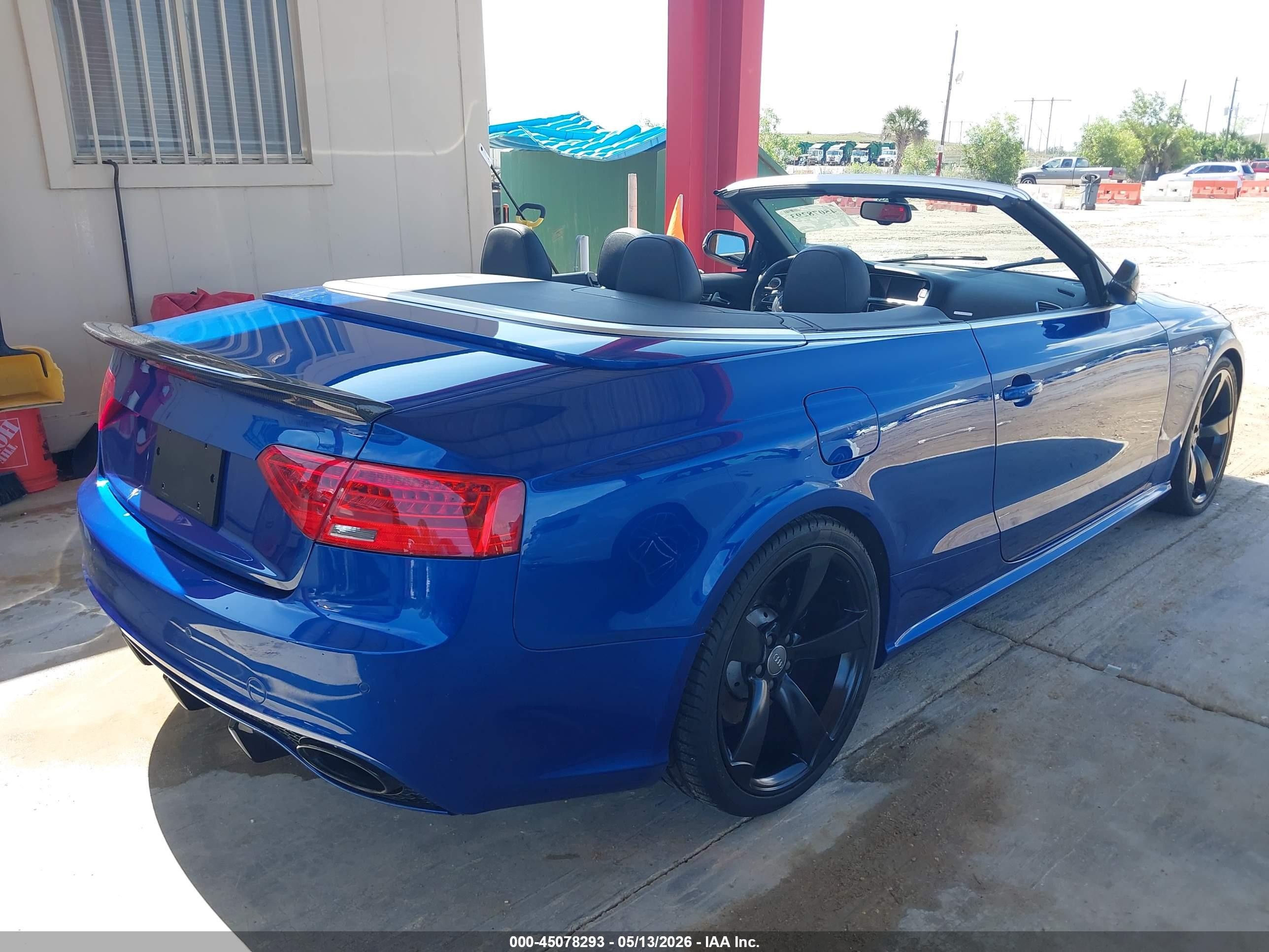2014 Audi Rs 5 4.2 Blue vin: WUAC6AFH9EN900598