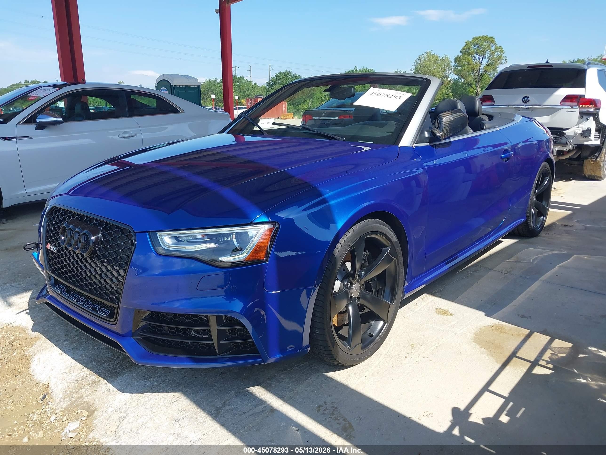 2014 Audi Rs 5 4.2 Blue vin: WUAC6AFH9EN900598