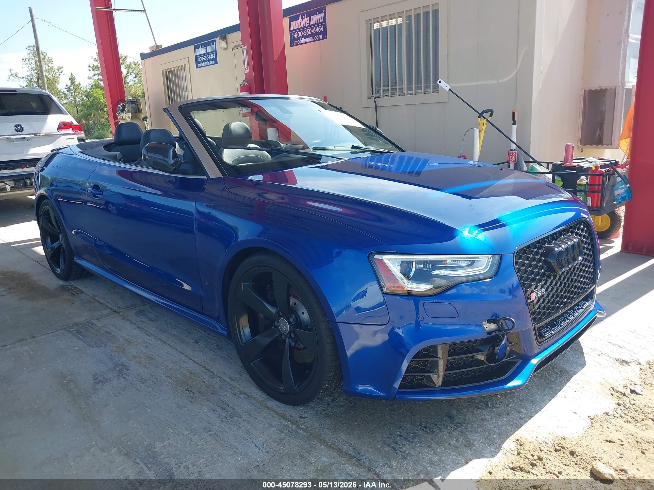 2014 Audi Rs 5 4.2 Blue vin: WUAC6AFH9EN900598