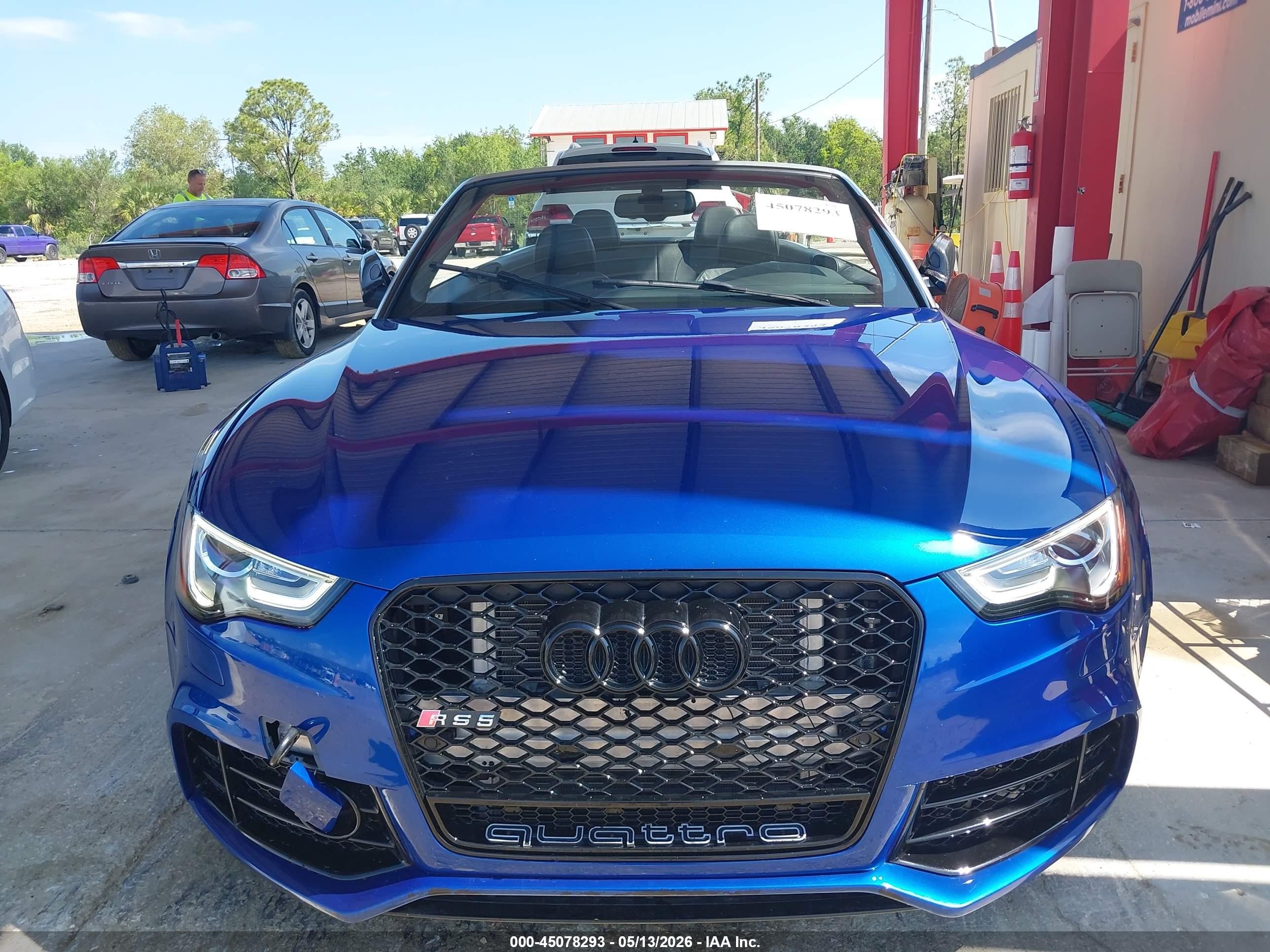 2014 Audi Rs 5 4.2 Blue vin: WUAC6AFH9EN900598