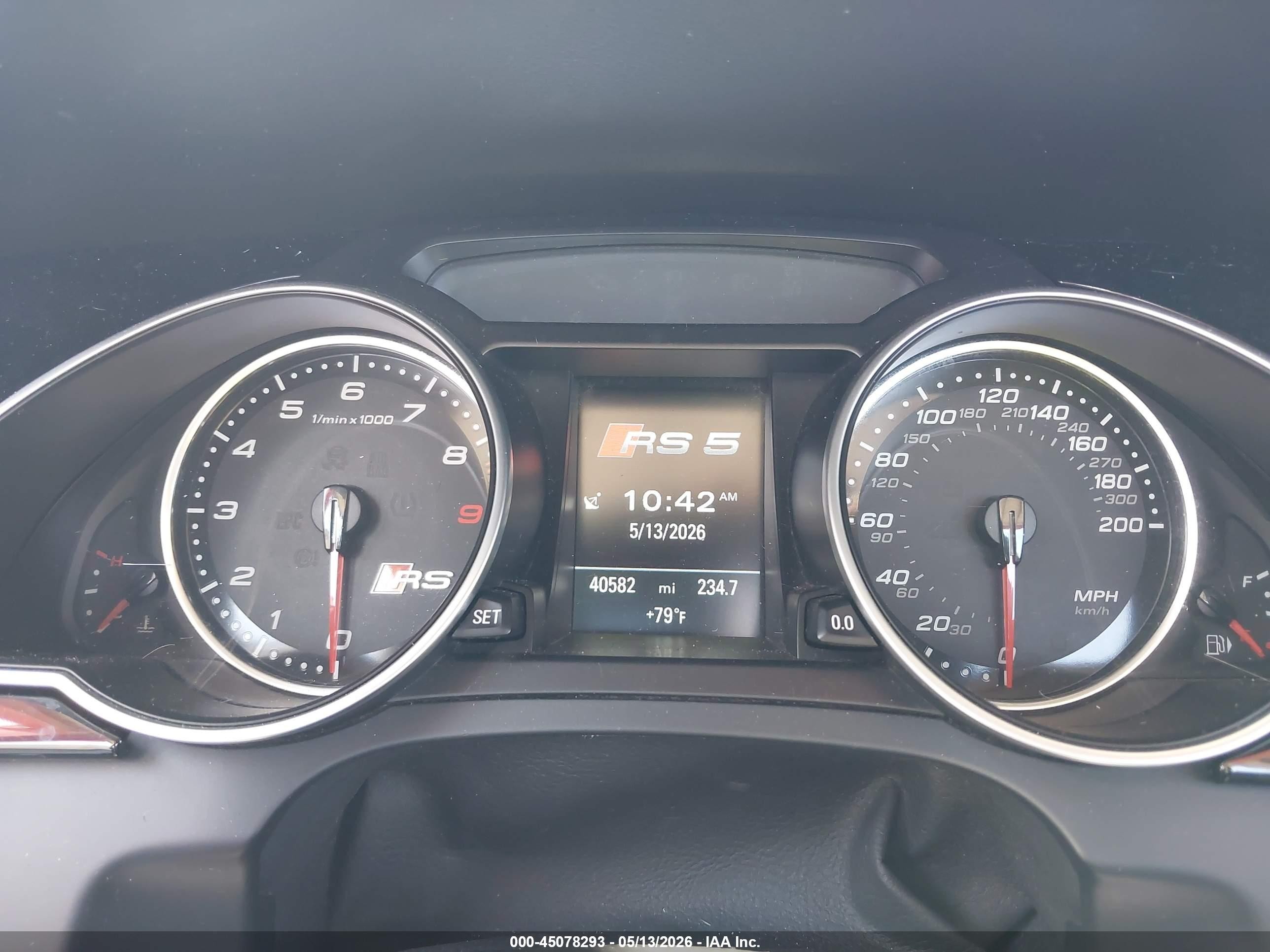 2014 Audi Rs 5 4.2 Blue vin: WUAC6AFH9EN900598