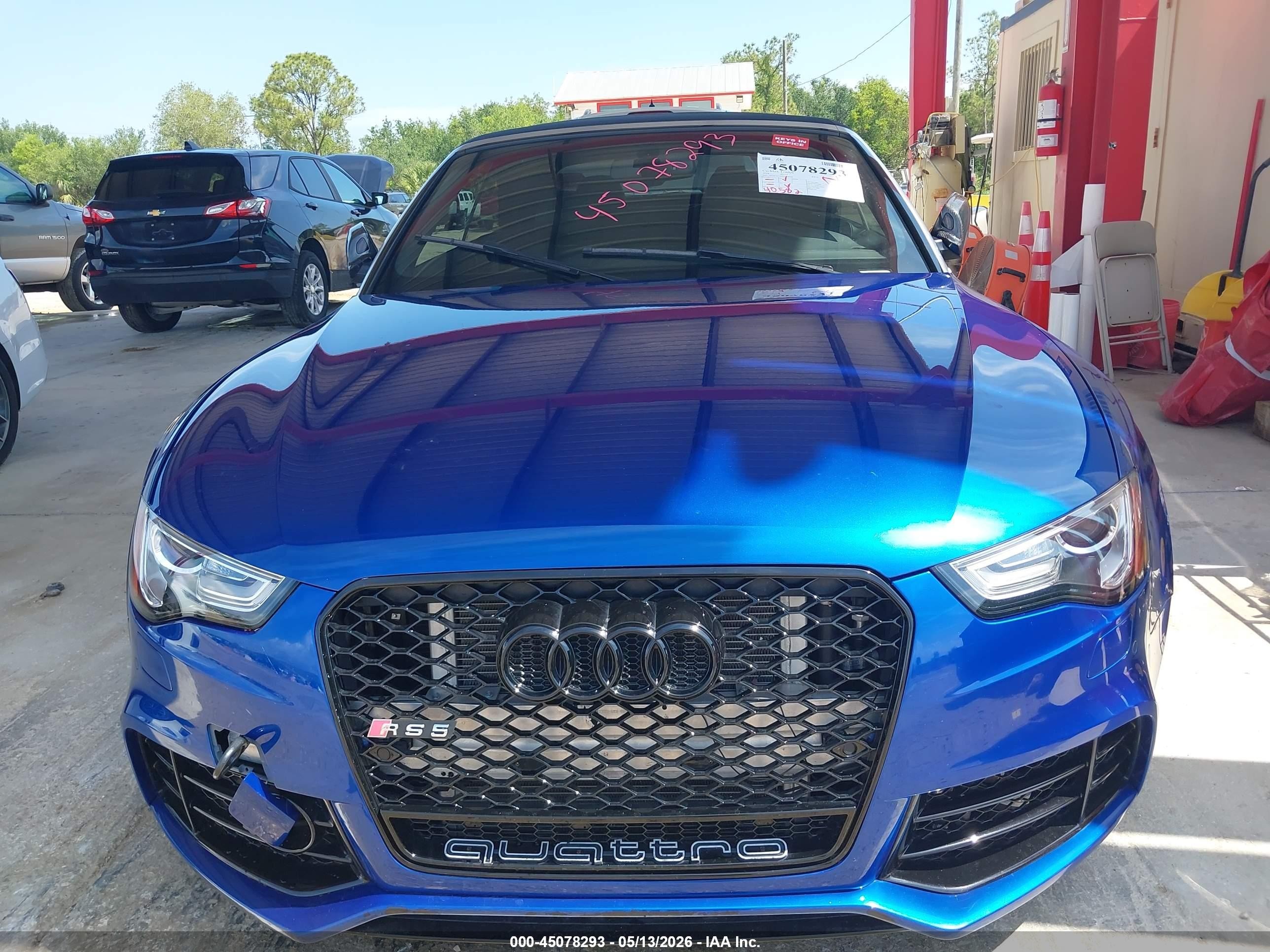2014 Audi Rs 5 4.2 Blue vin: WUAC6AFH9EN900598