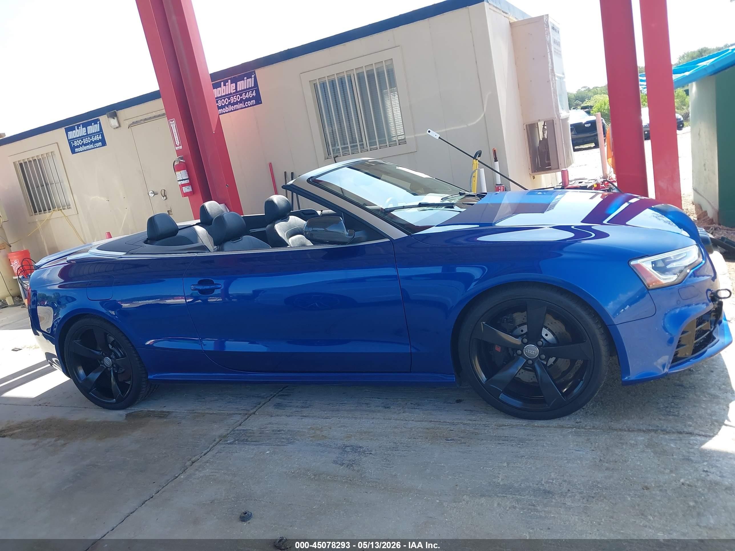 2014 Audi Rs 5 4.2 Blue vin: WUAC6AFH9EN900598