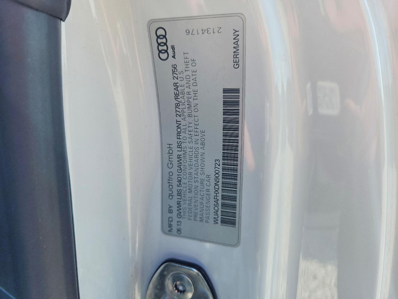 2013 Audi Rs5 Gray vin: WUAC6AFHXDN900723