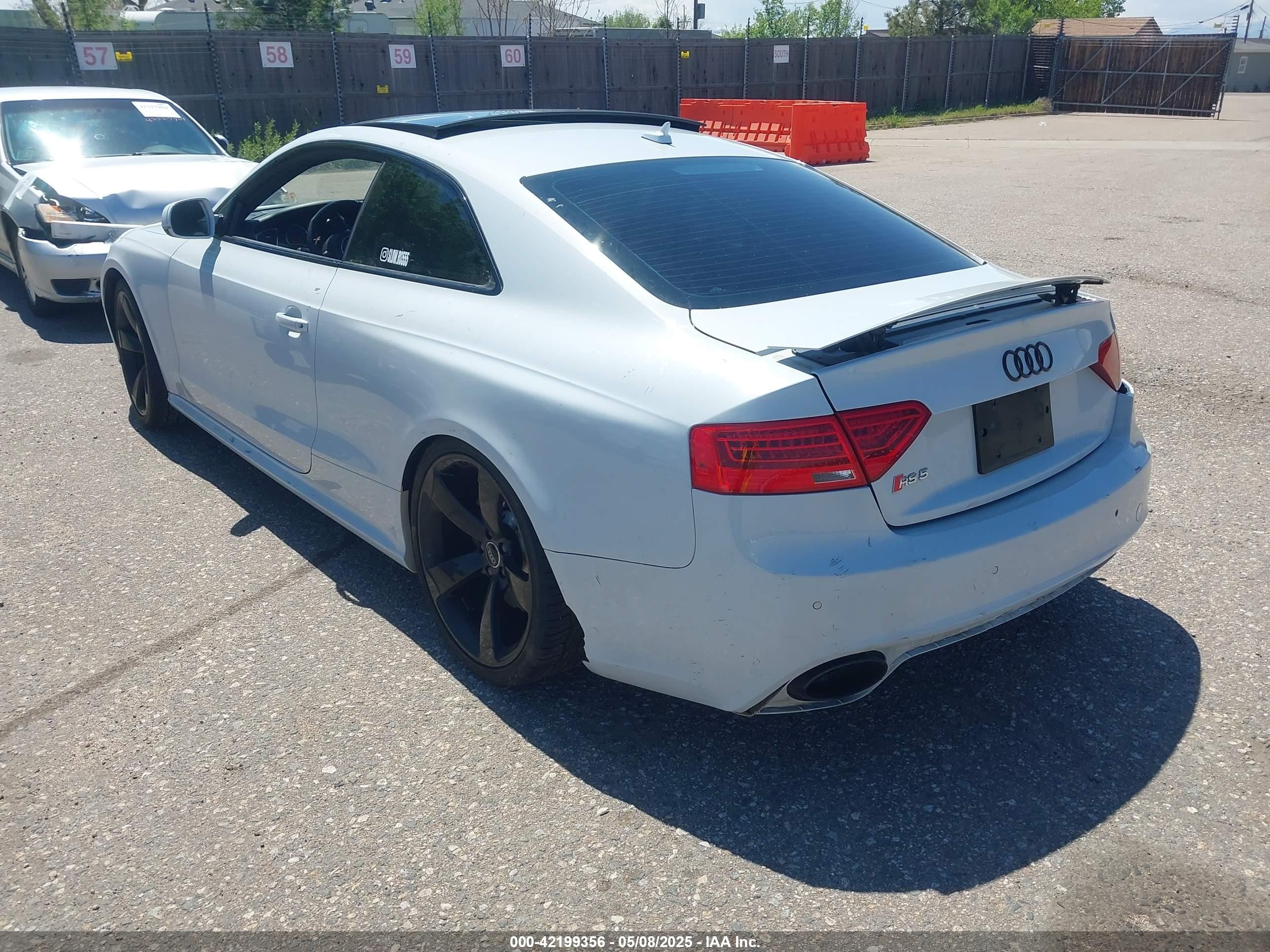2014 Audi Rs 5 4.2 White vin: WUAC6AFR0EA901543